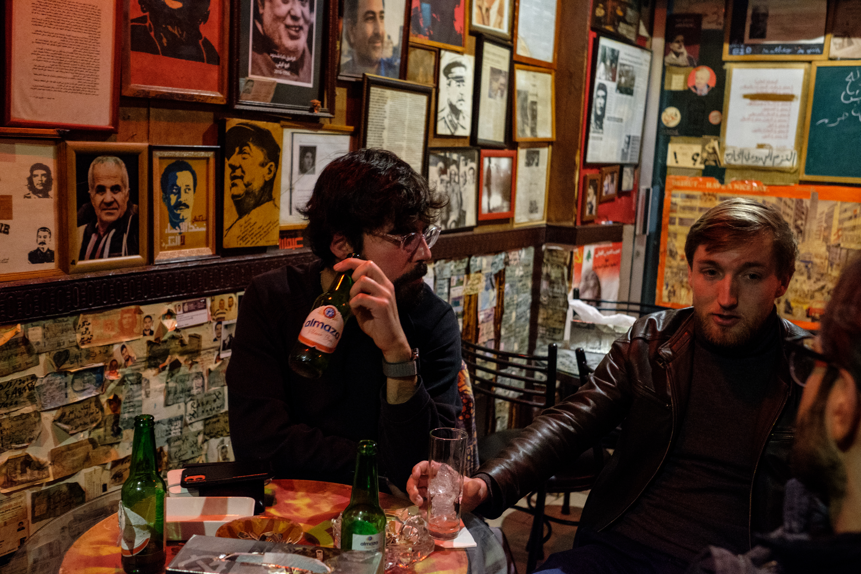 Abu Eli communist Bar in the Yacoubian building, Beirut Lebanon