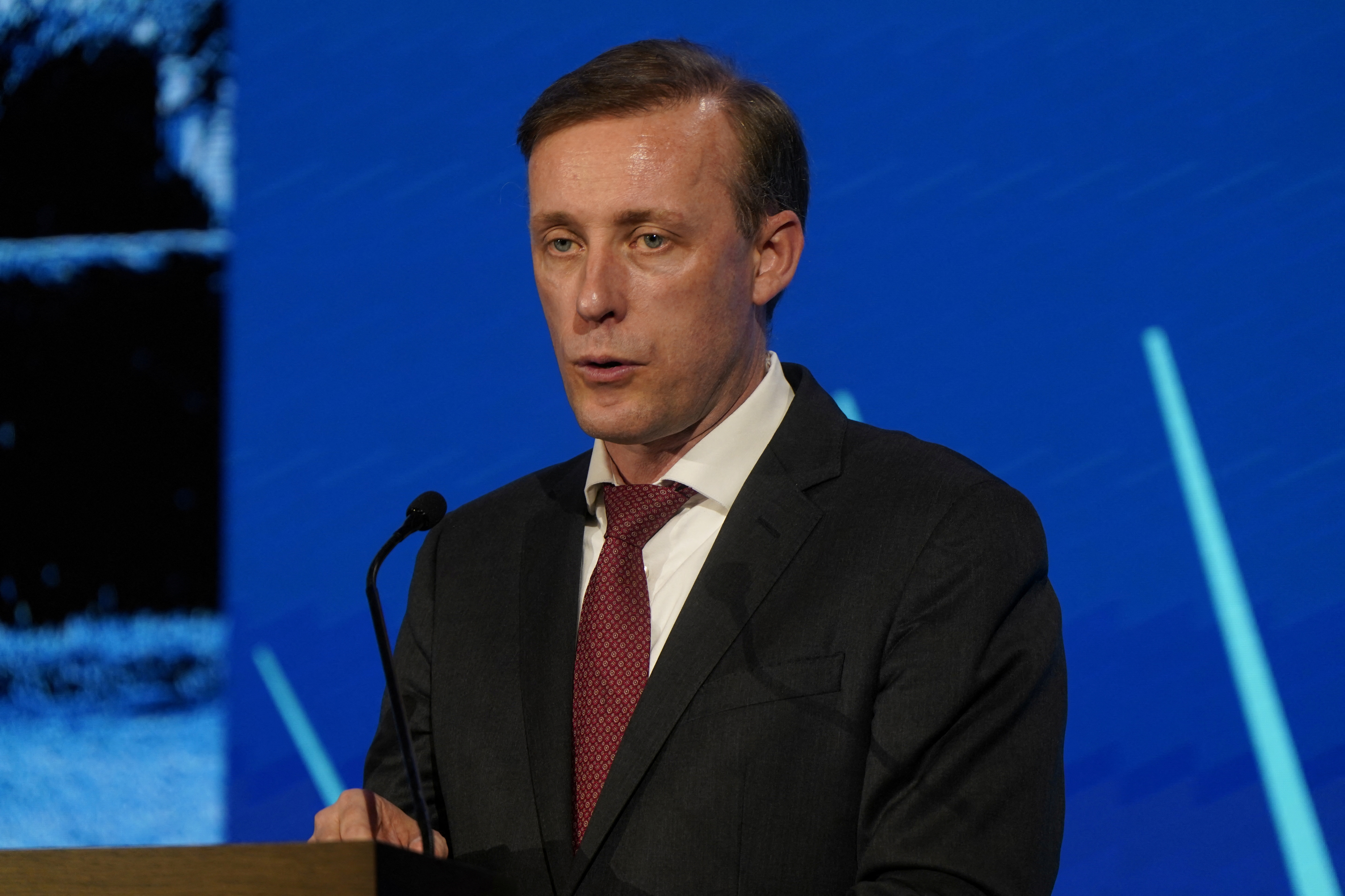 White House adviser Jake Sullivan speaks at a NATO defence event