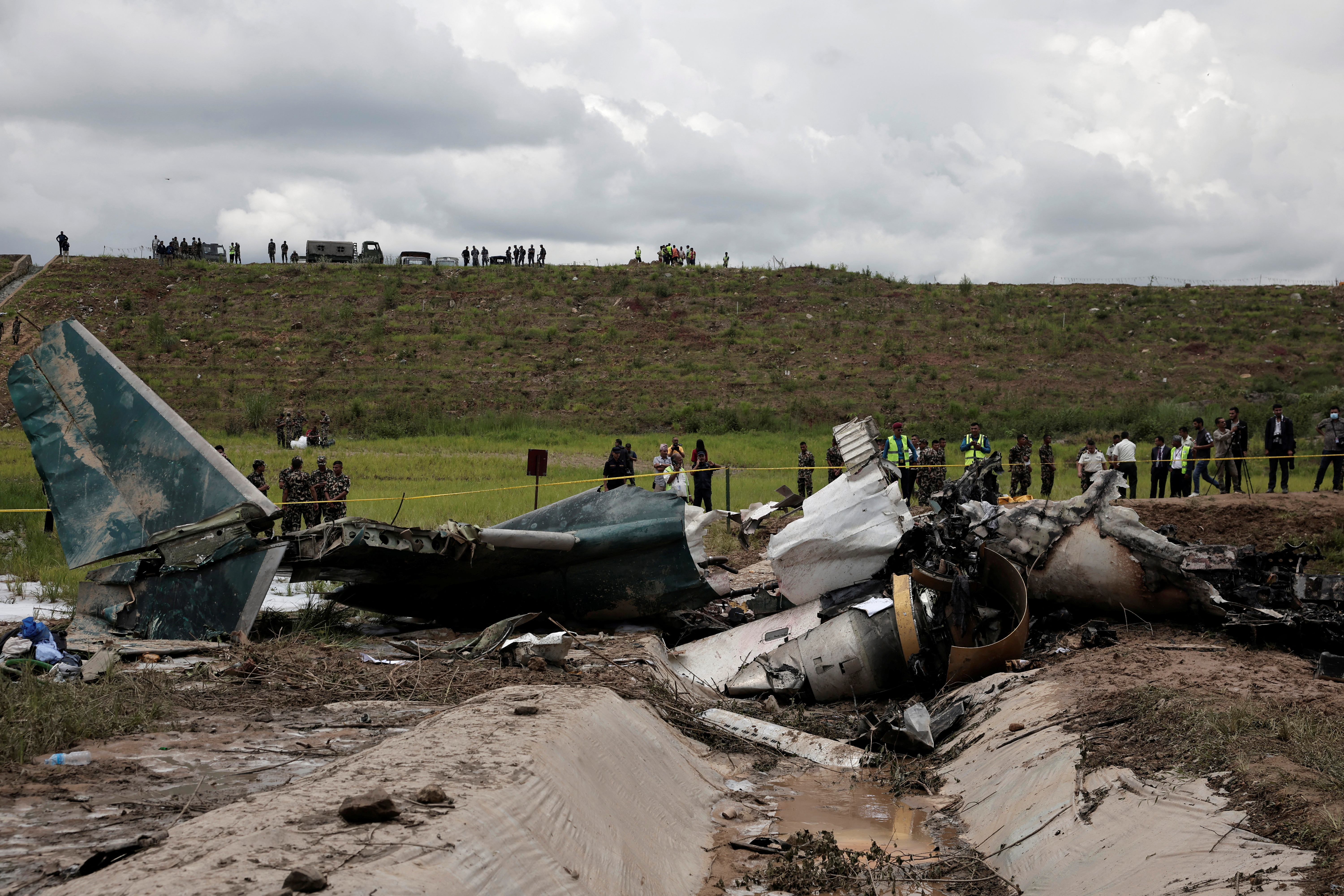Plane crash at Nepal's Kathmandu airport kills 18 people