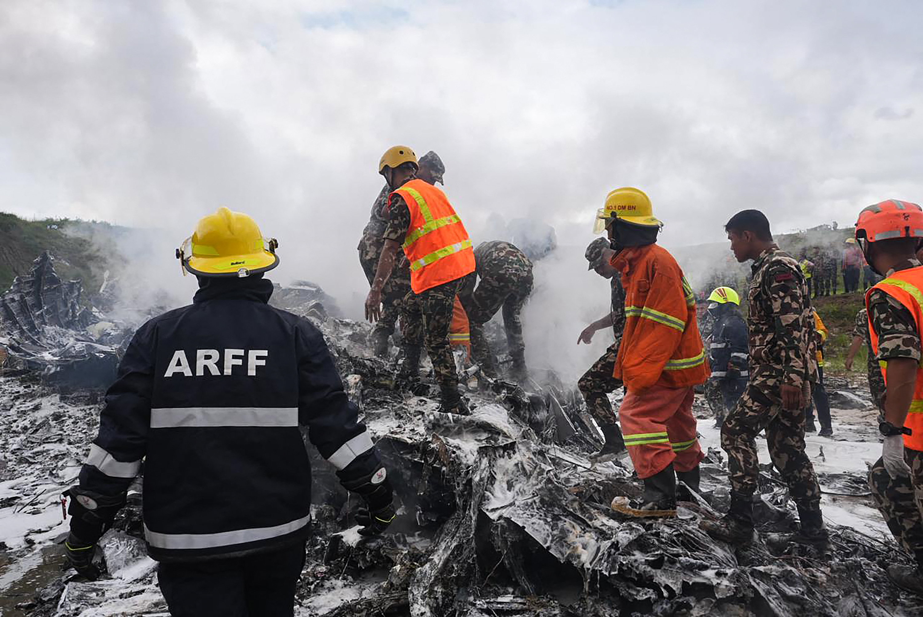 Plane crash at Nepal's Kathmandu airport kills 18 people