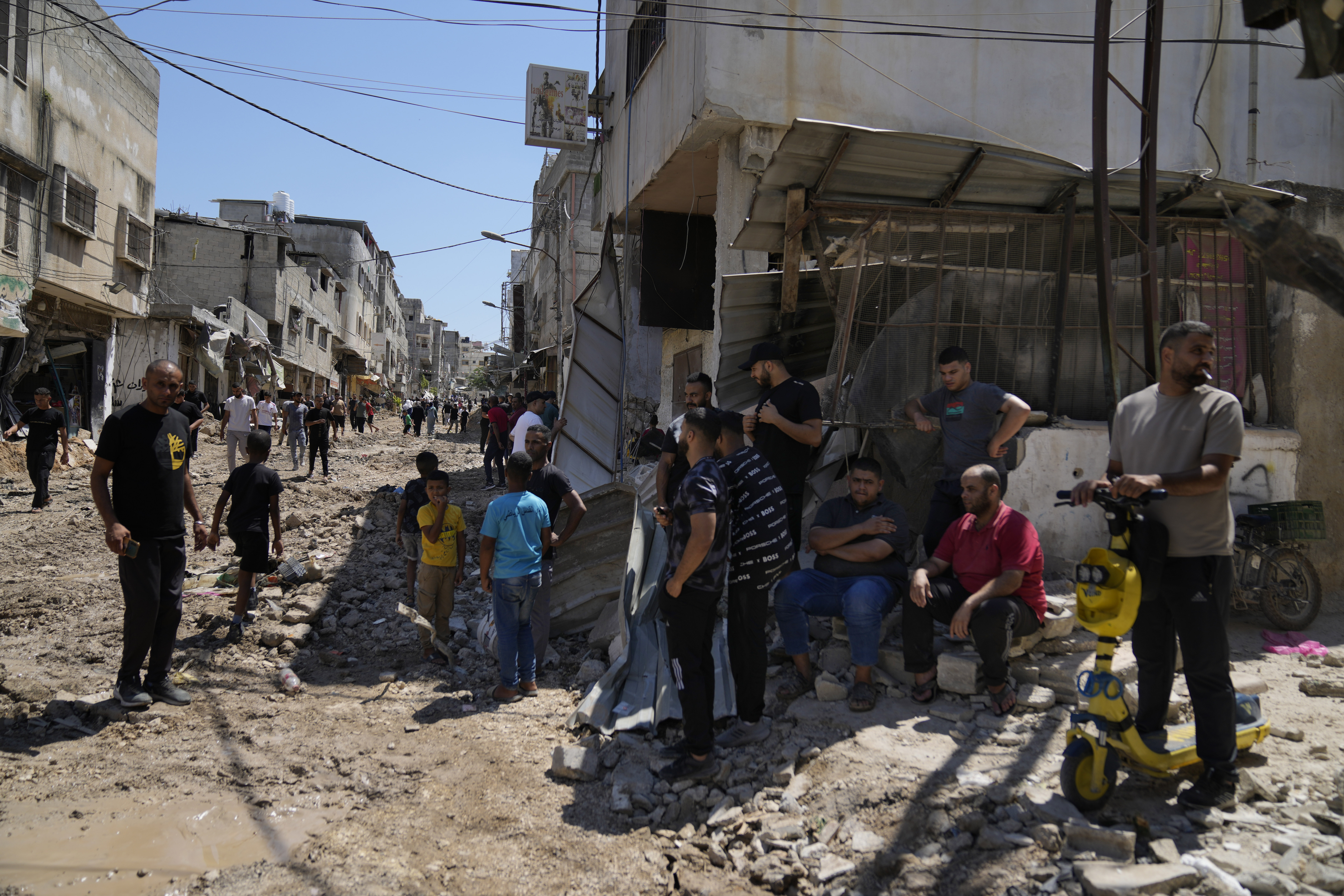 The aftermath of an Israeli raid in the occupied West Bank