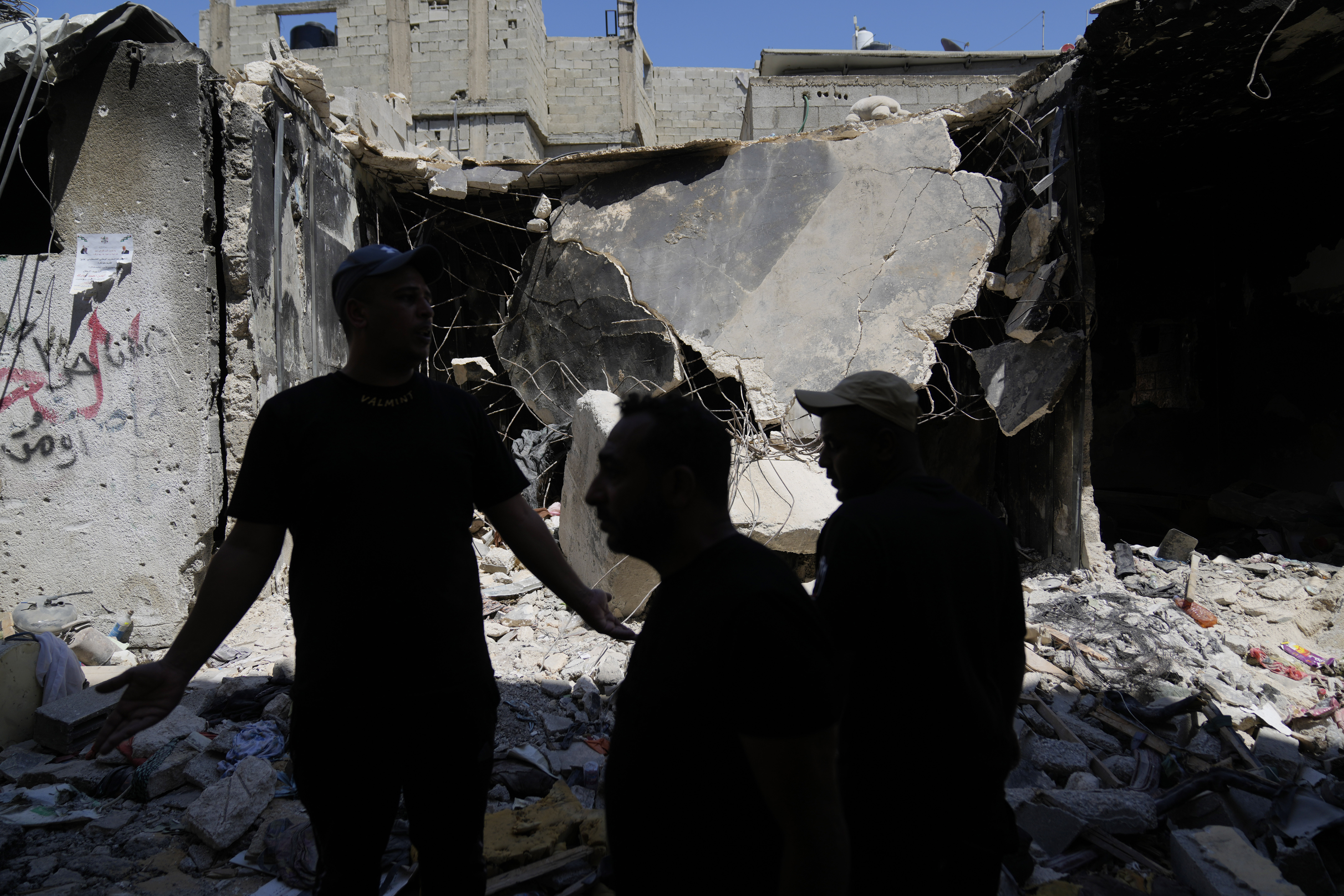 The aftermath of an Israeli raid in the occupied West Bank