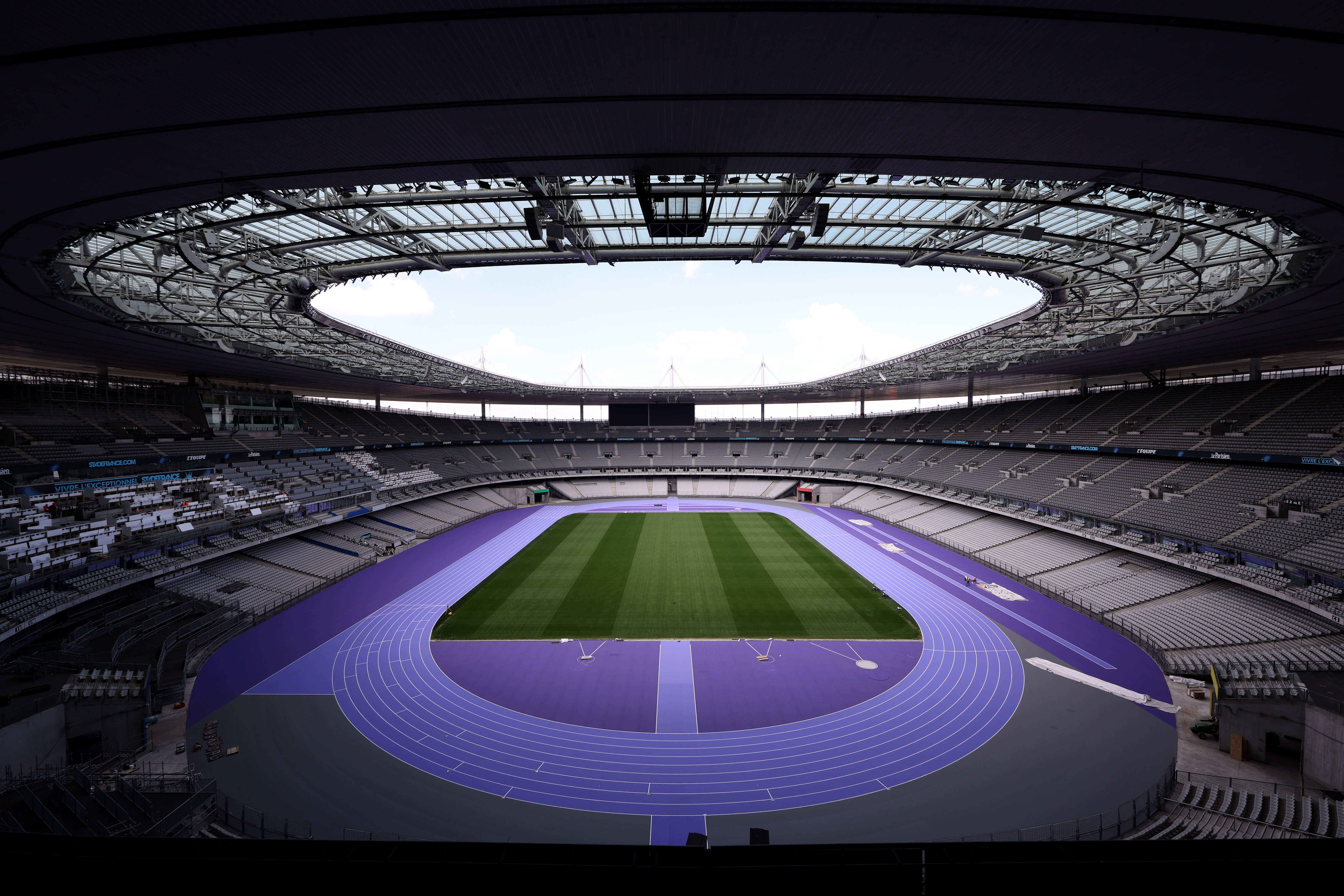 Wide view of the Stade de France in Paris.