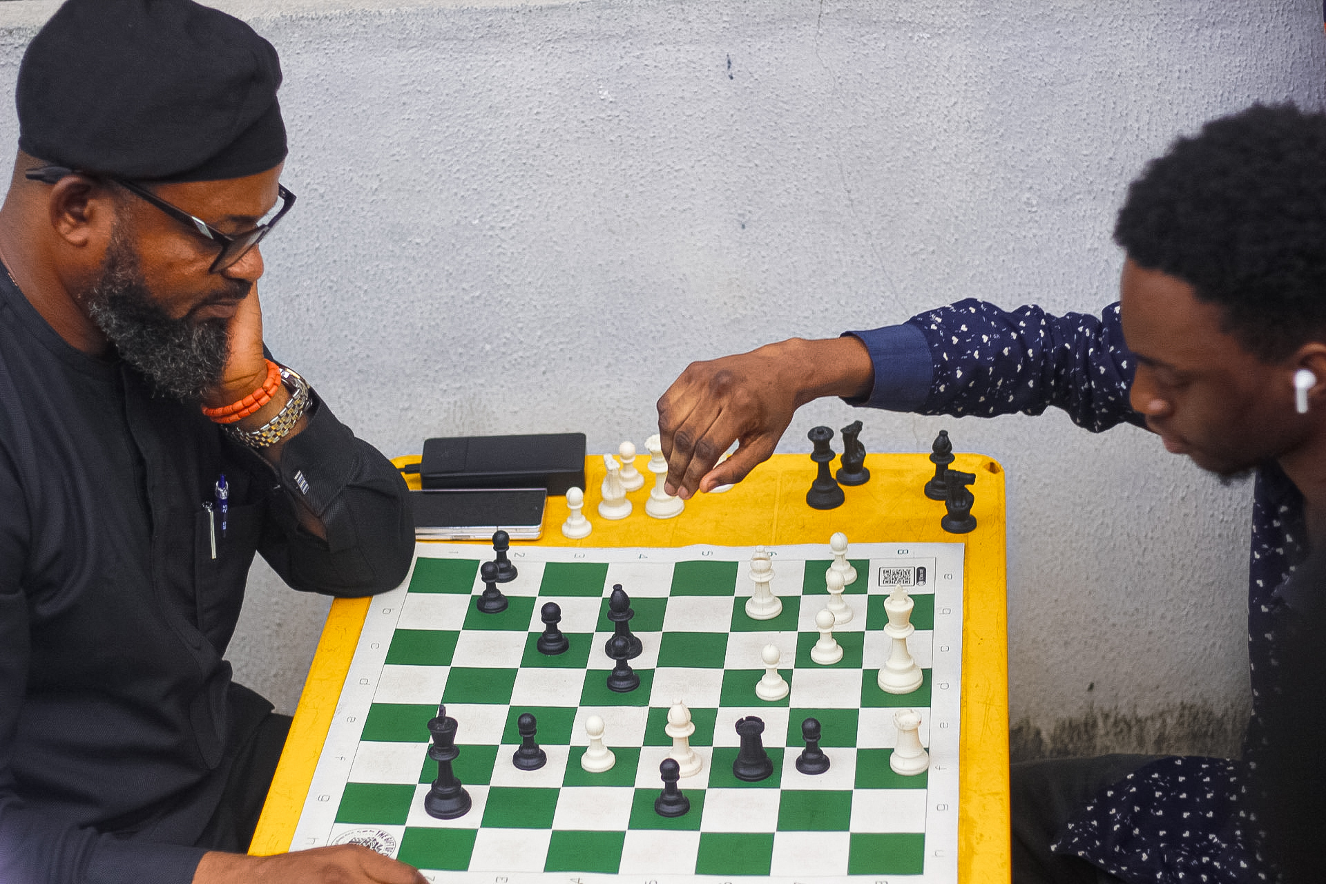 Nigerians playing chess