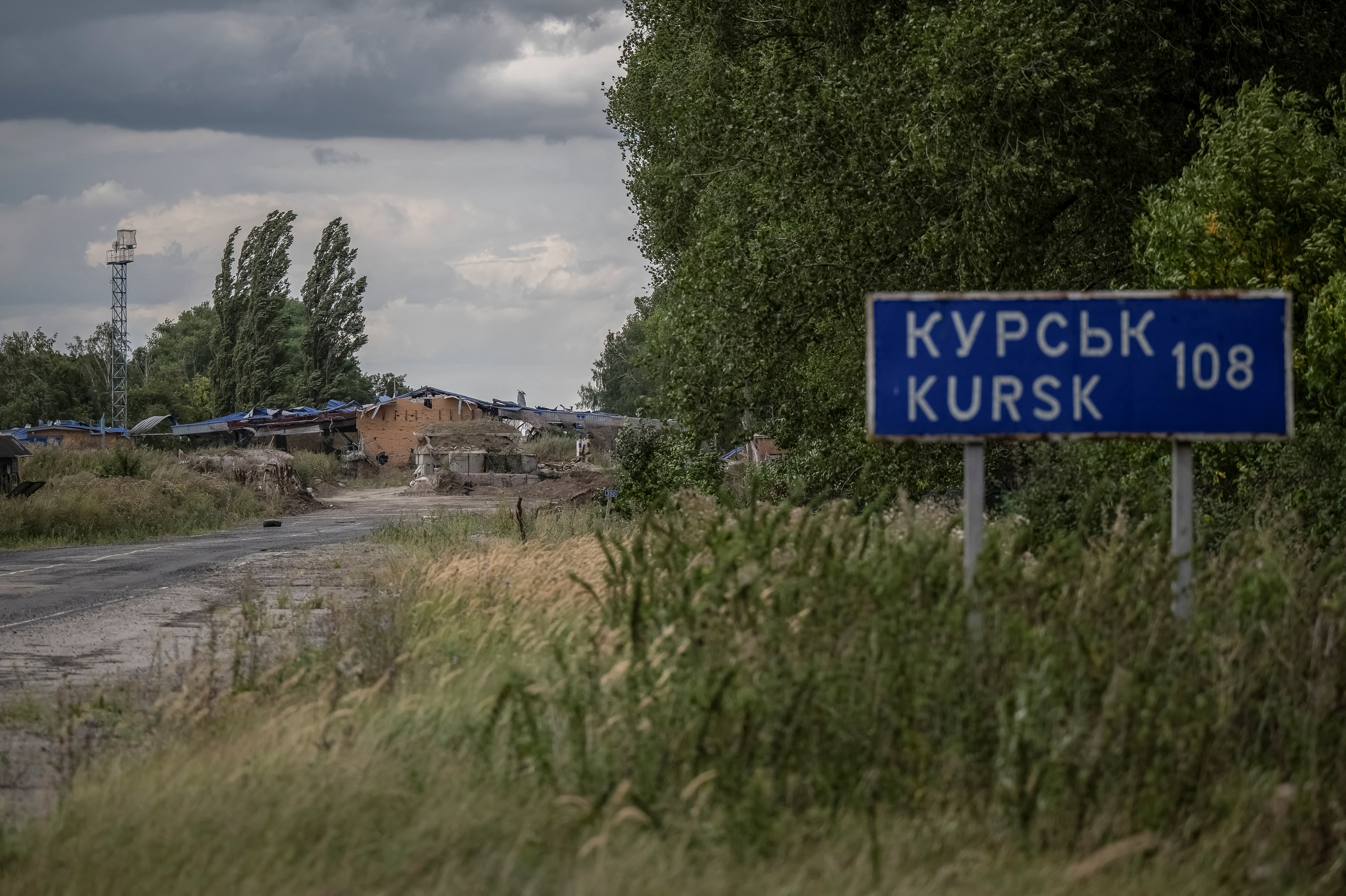 A crossing point on the border with Russia a is seen, amid Russia's attack on Ukraine, near the Russian border in Sumy region, Ukraine August 11, 2024. [Viacheslav Ratynskyi/Reuters]