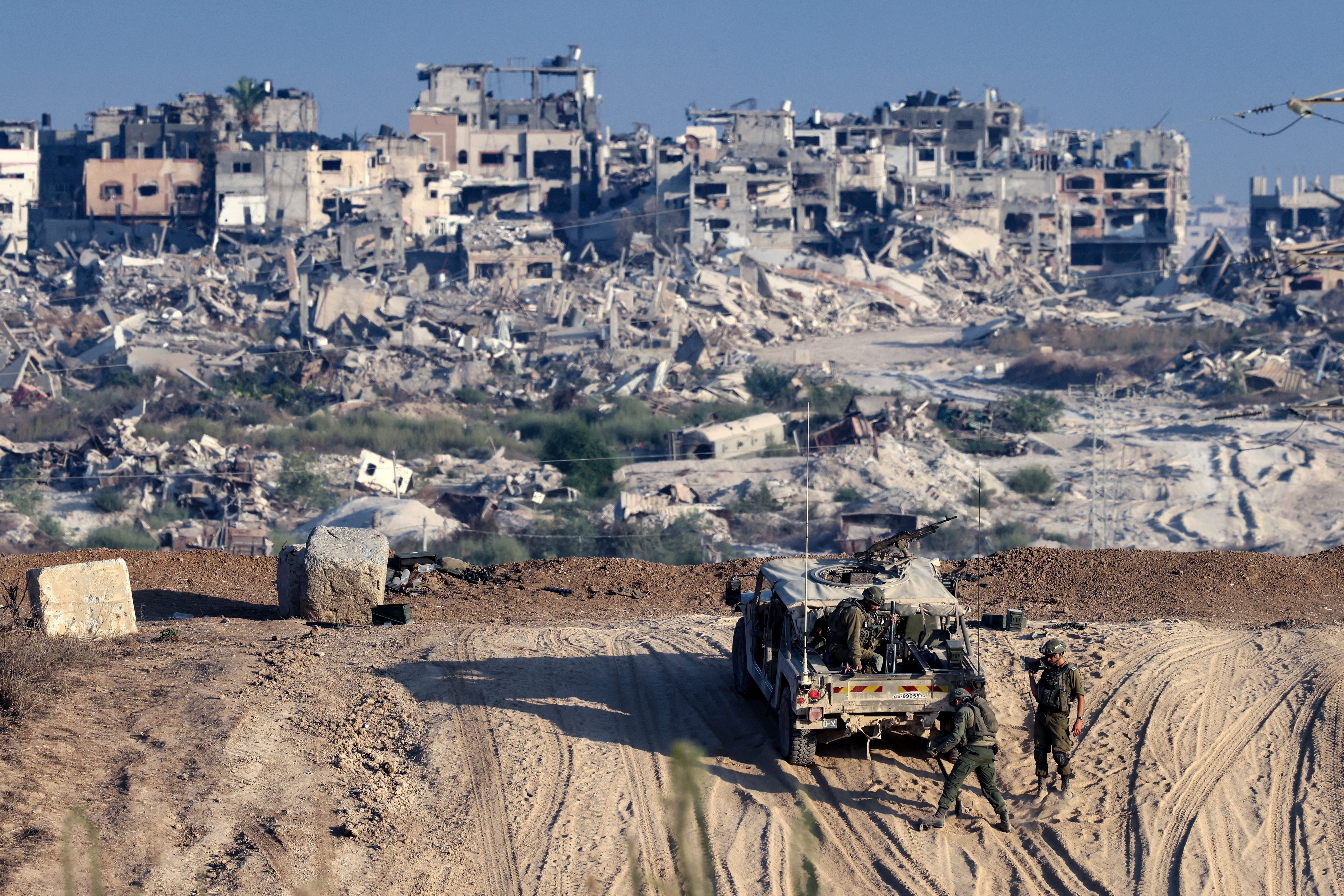 Aftermath of ground operation in Deir al-Balah