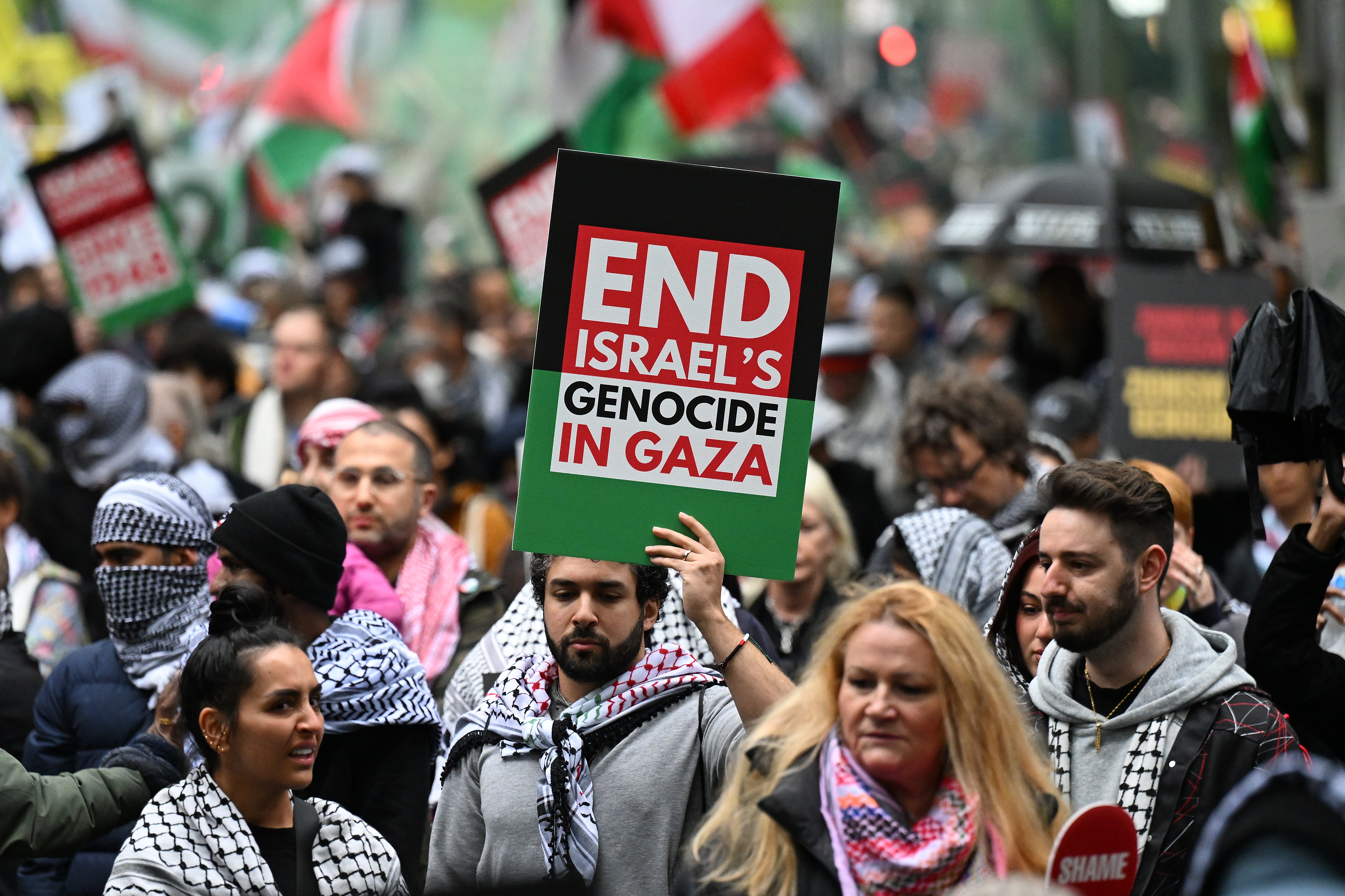 AUSTRALIA FREE PALESTINE RALLY MELBOURNE