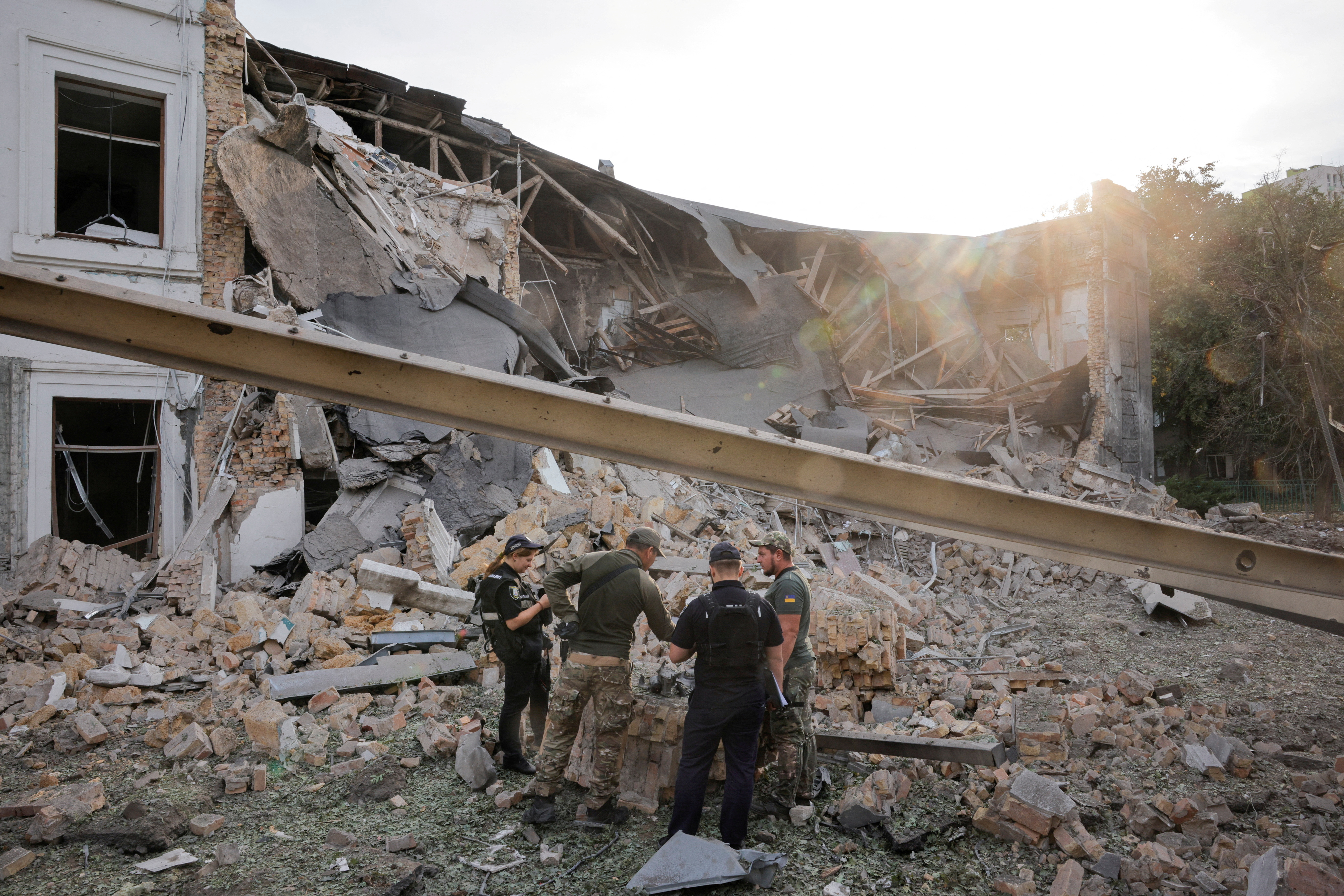 Russia launches a barrage of drones and missiles at Kyiv