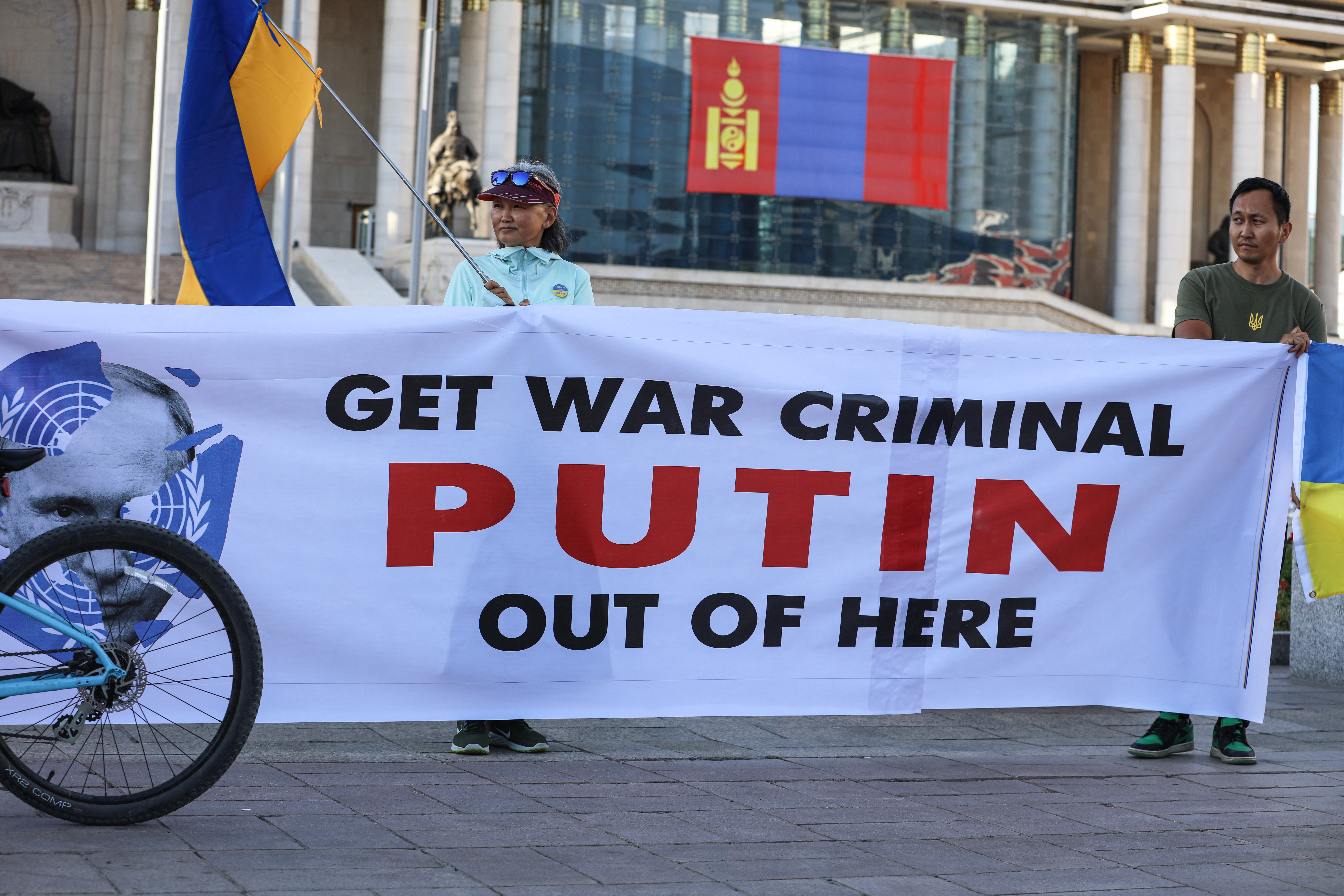 Anti-Putin protest in Mongolia