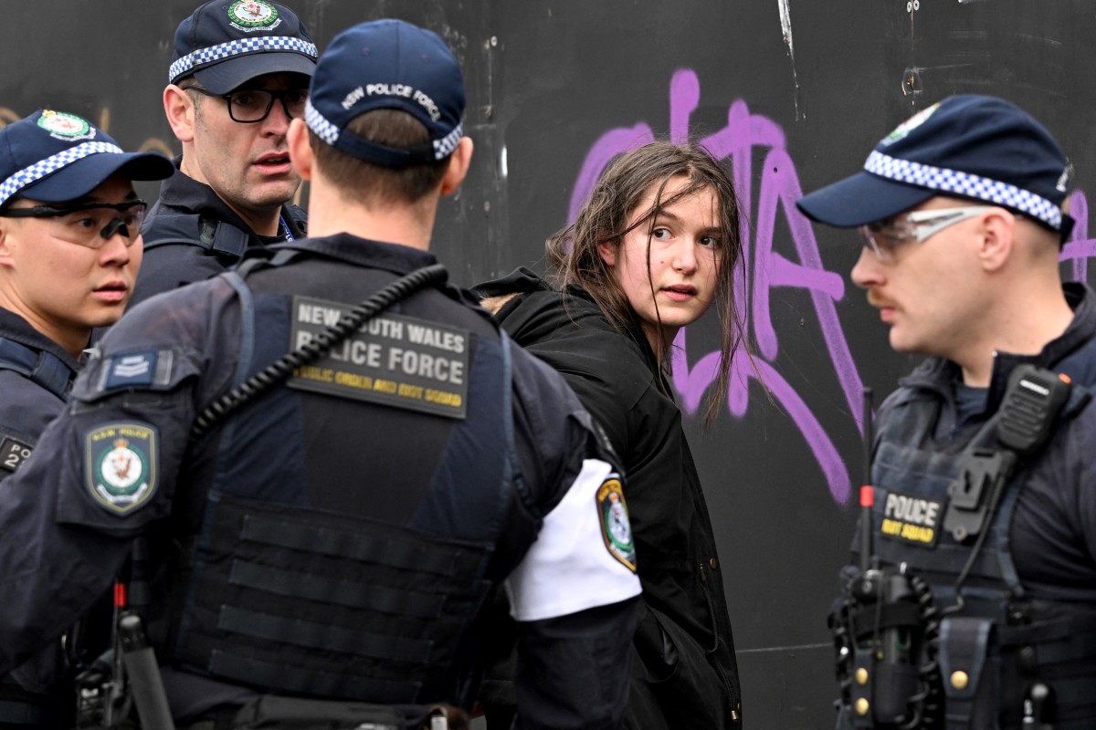 Anti-war protesters clash with police at Melbourne weapons expo