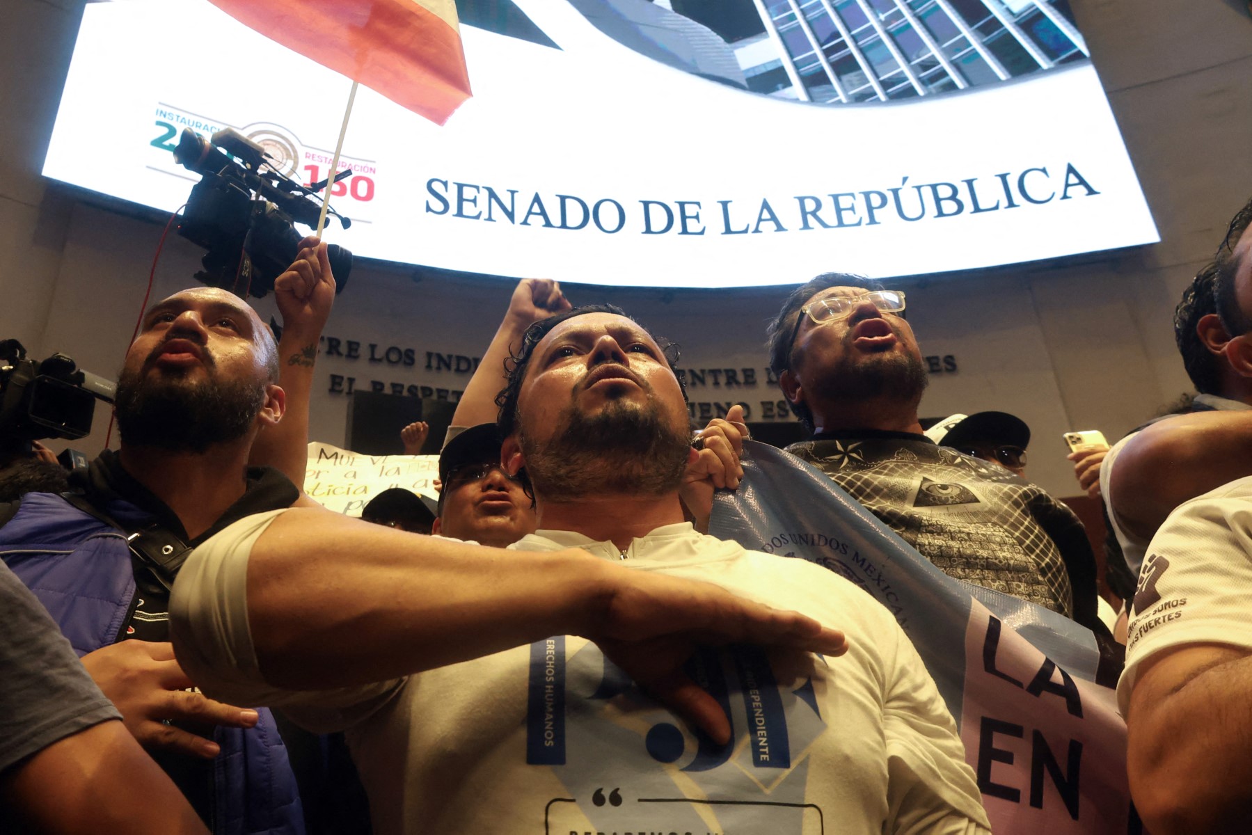 Protesters storm Mexican Senate to disrupt judicial reform debate