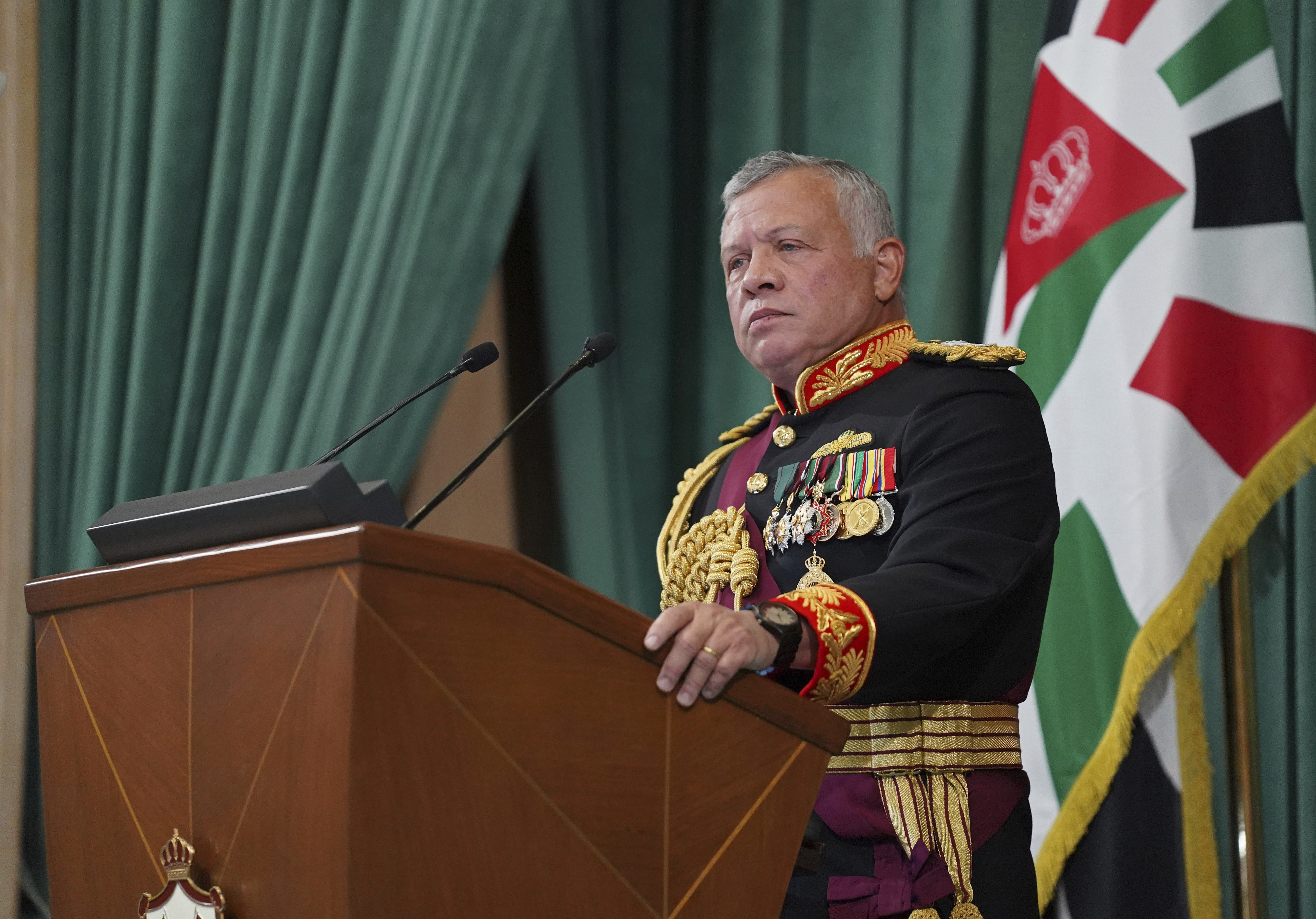 King of Jordan parliament