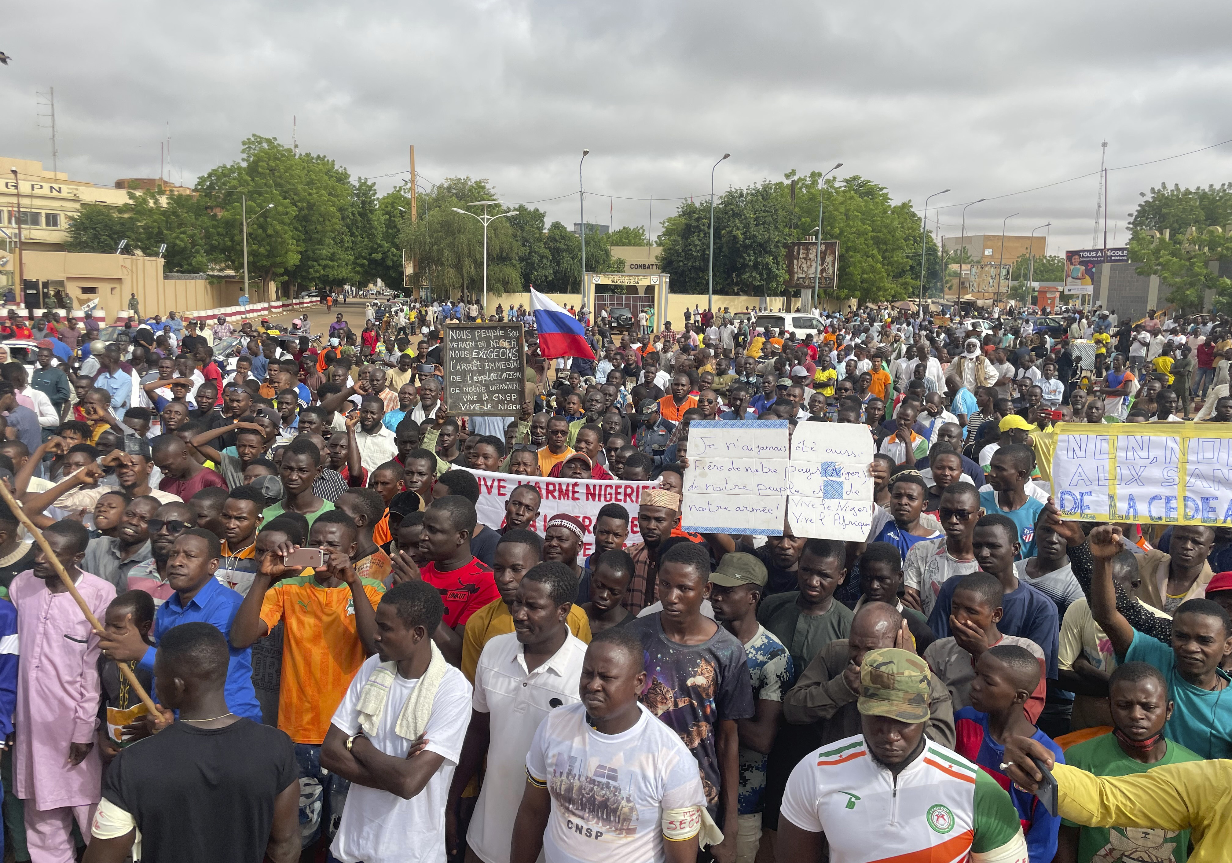 Nigerians protest against foreign military presence