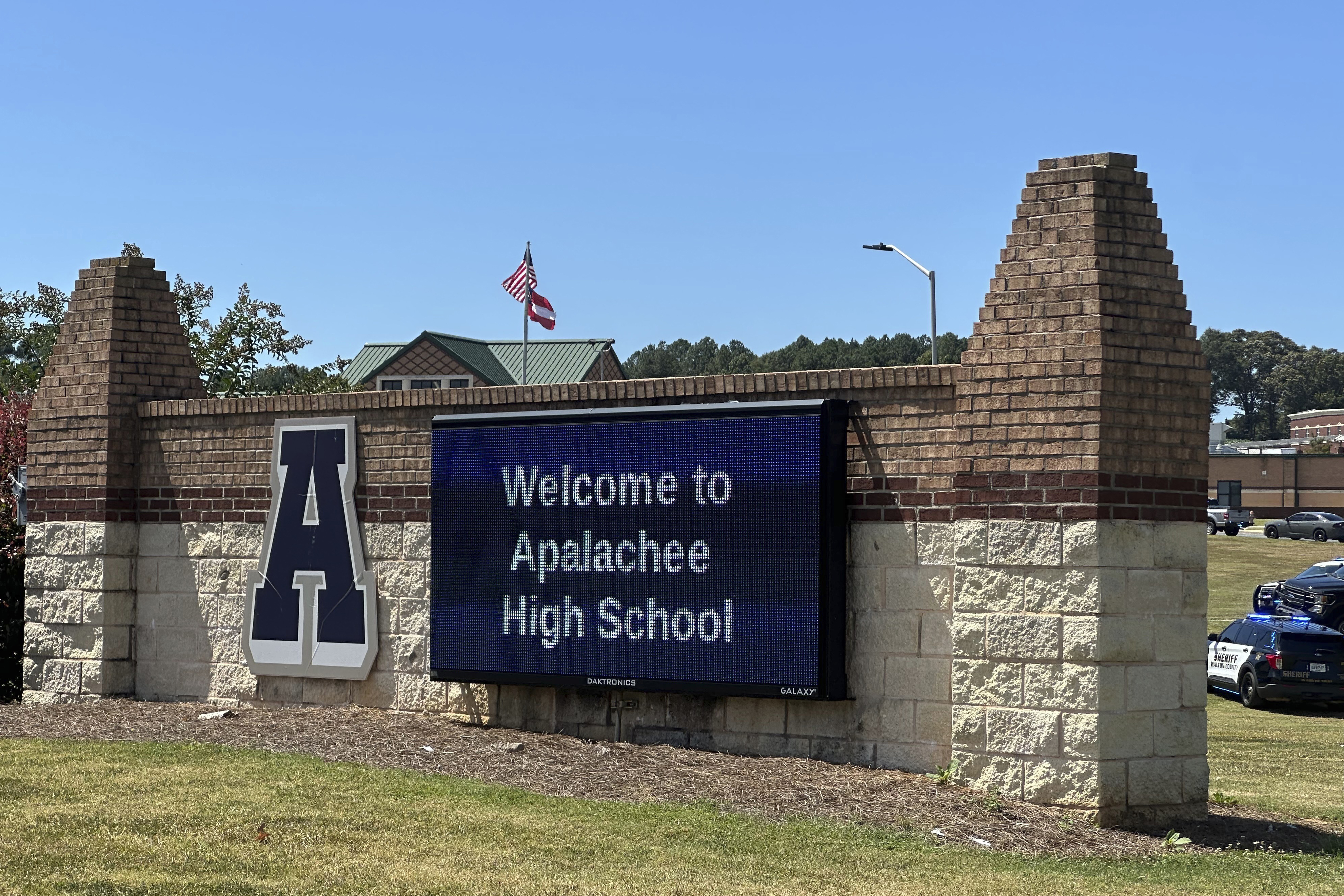 The sign outside Apalachee High School