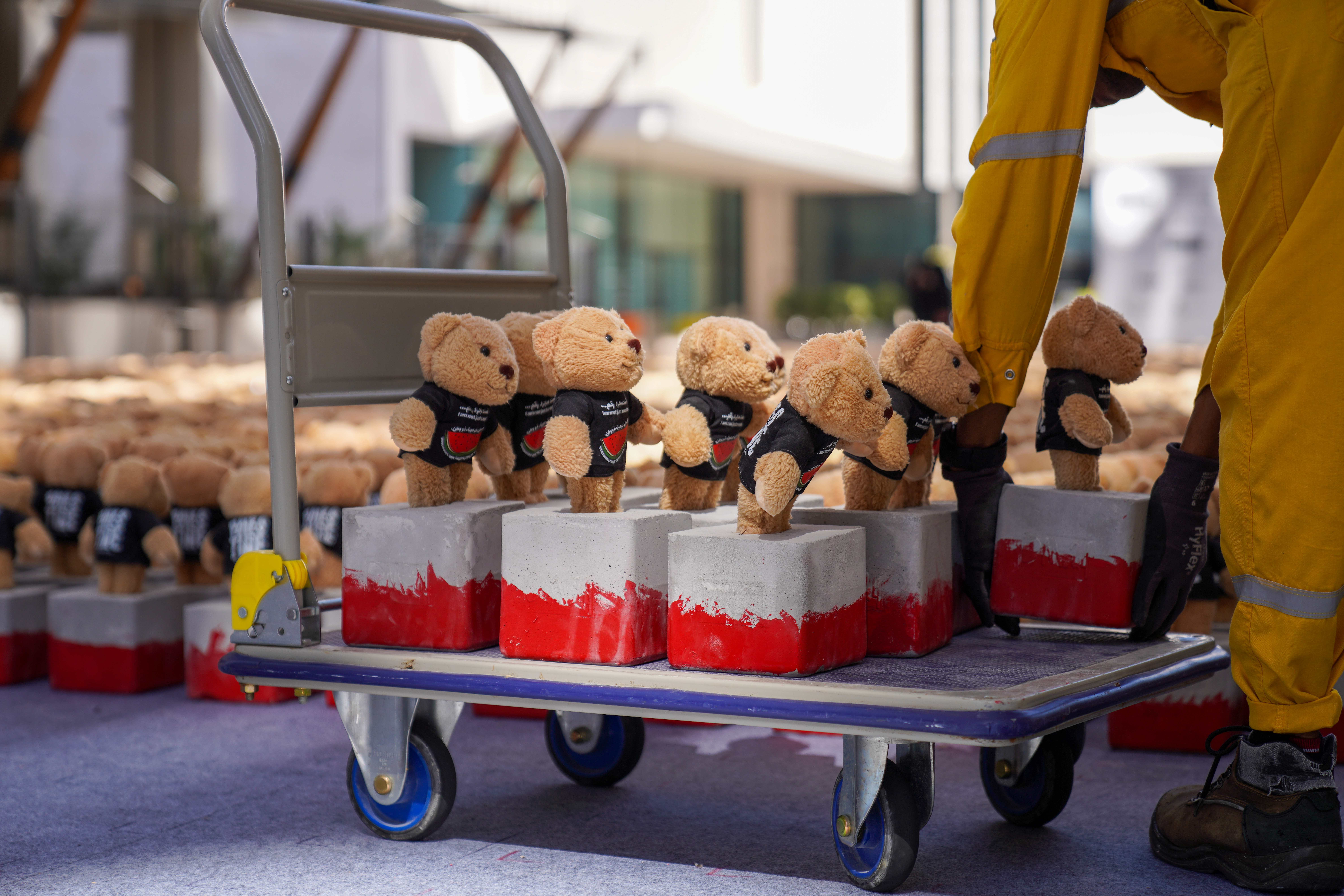 Charitable art installation titled "Echo of Lost Innocence", Doh