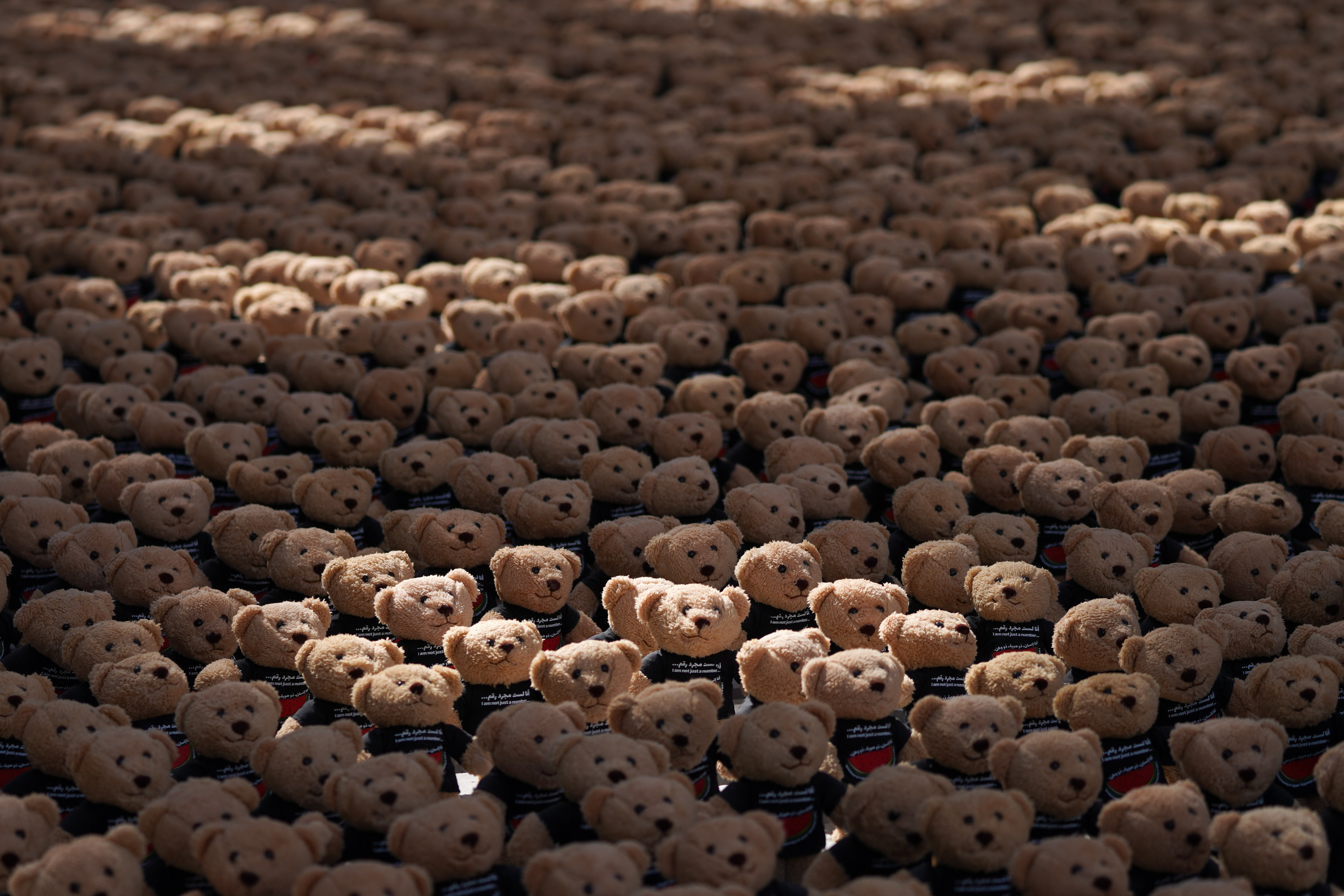 Charitable art installation titled "Echo of Lost Innocence"