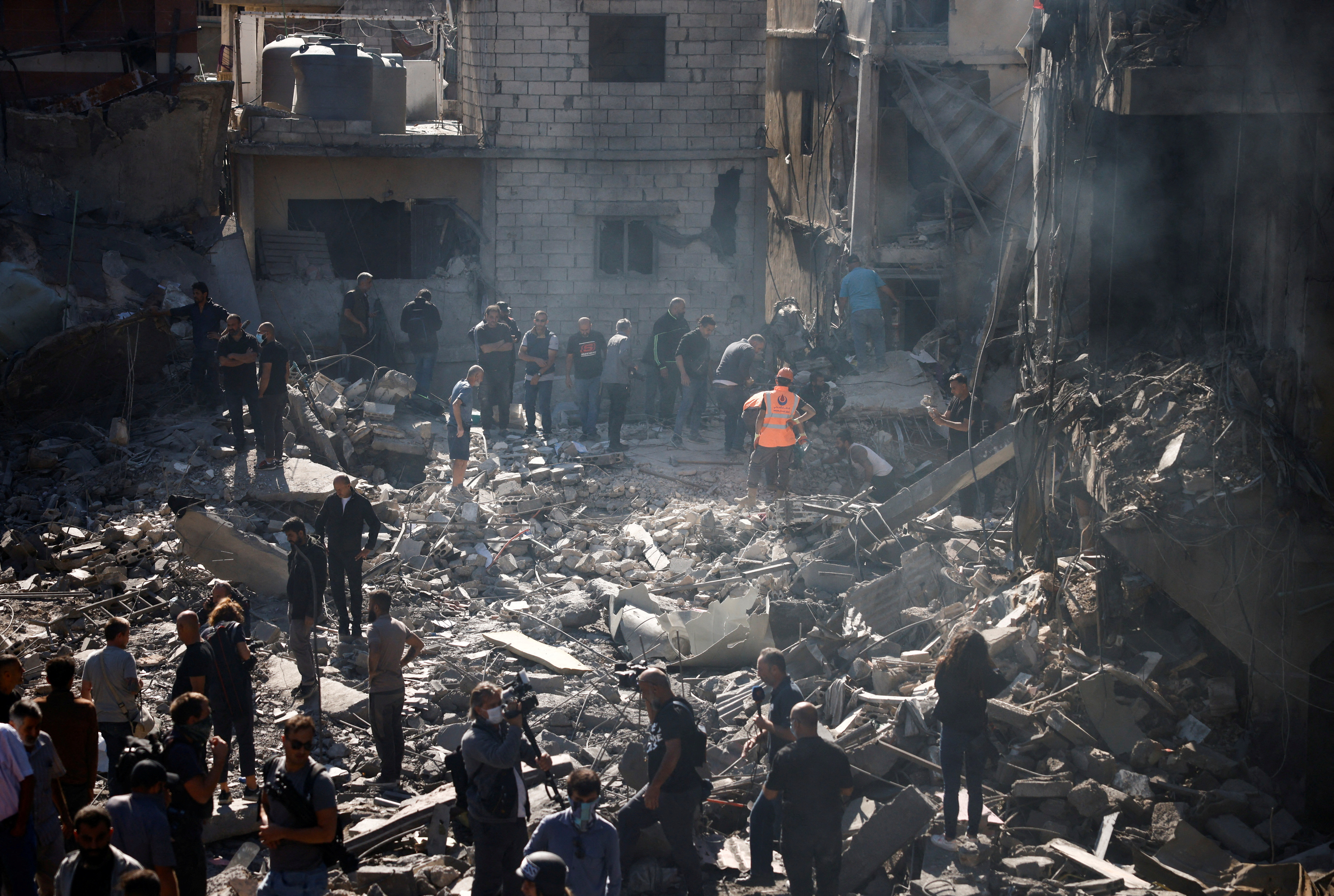 Israeli strike near Rafik Hariri University Hospital