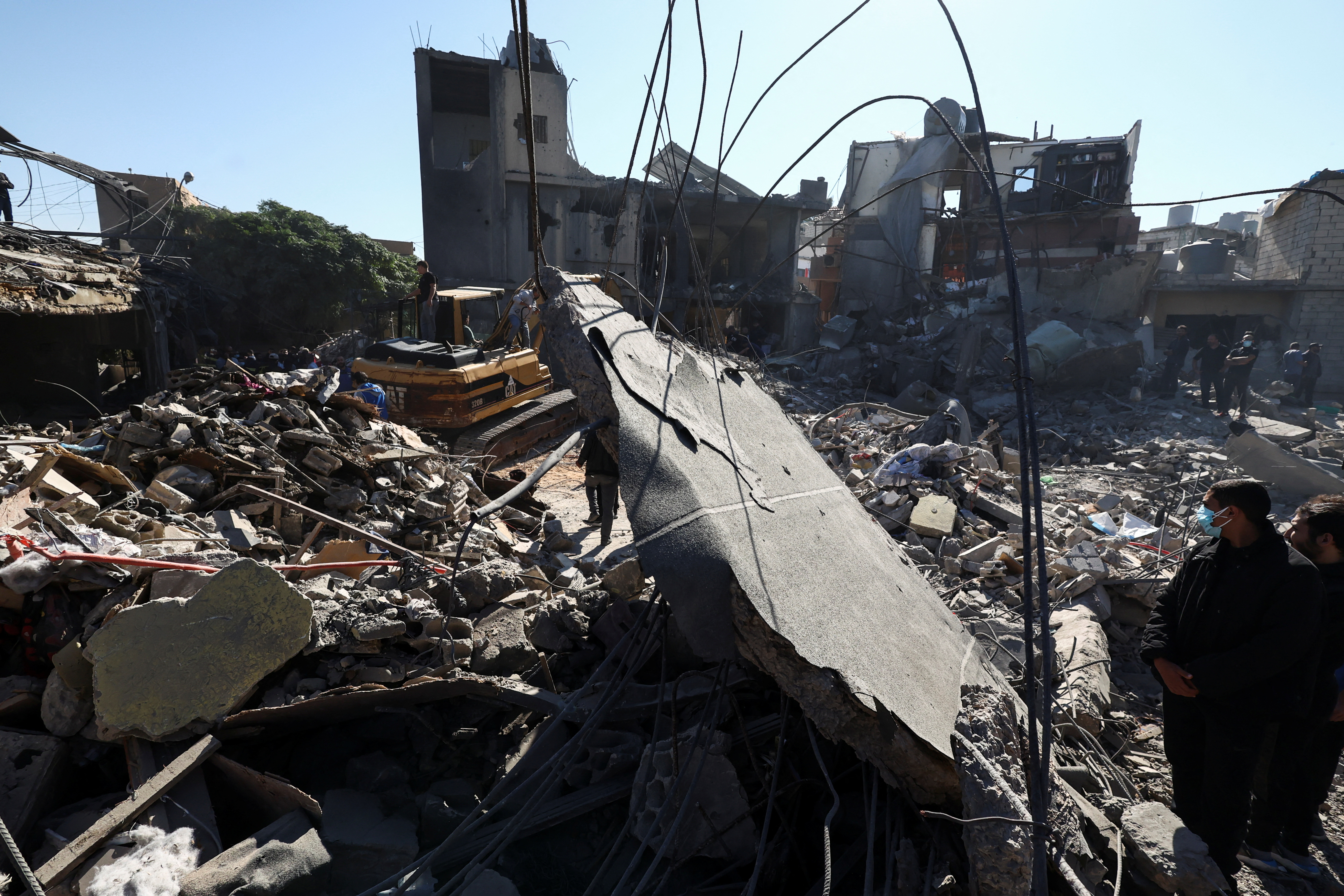 strike near Rafik Hariri University Hospital