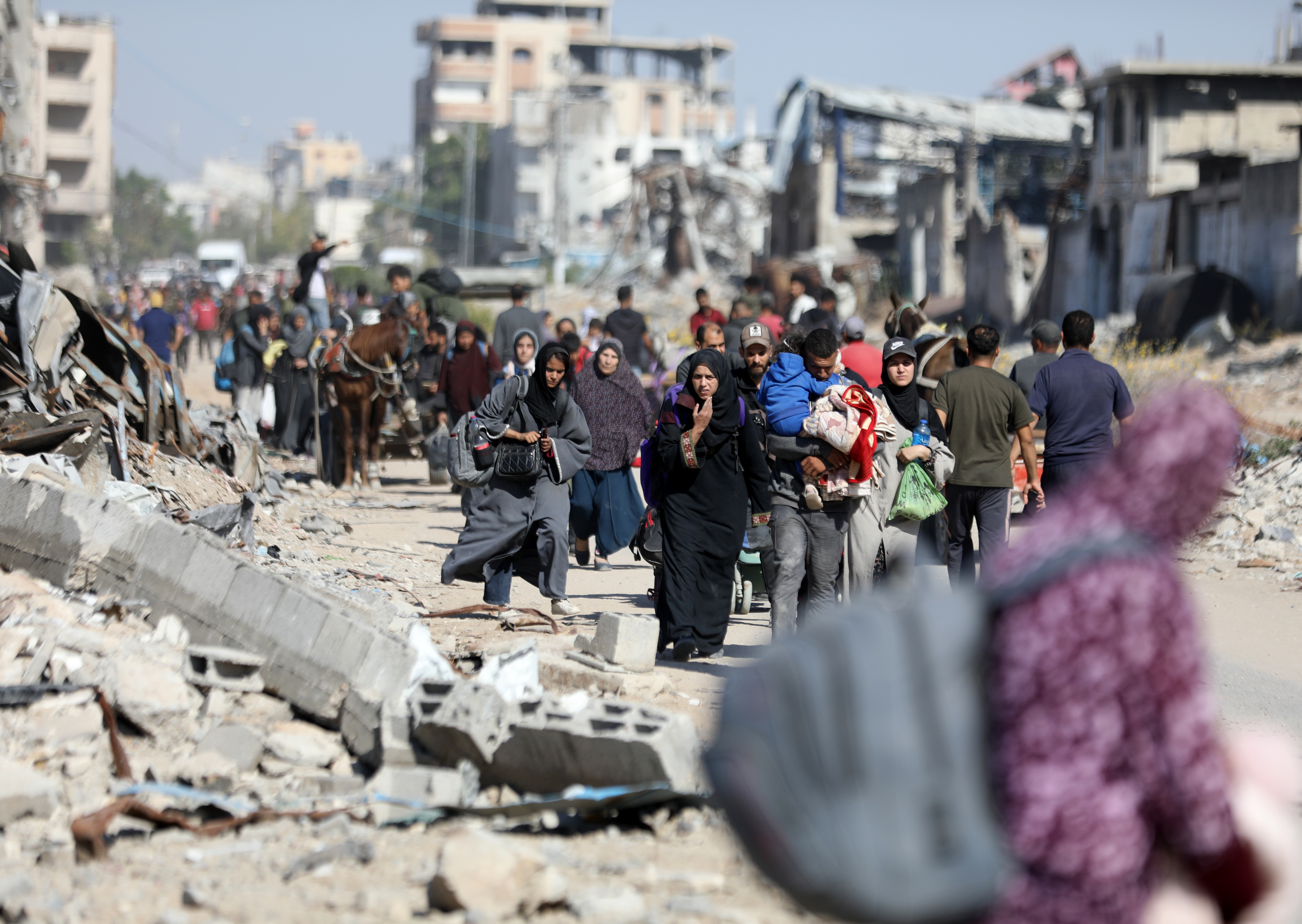 Forced migration of Gazans continues