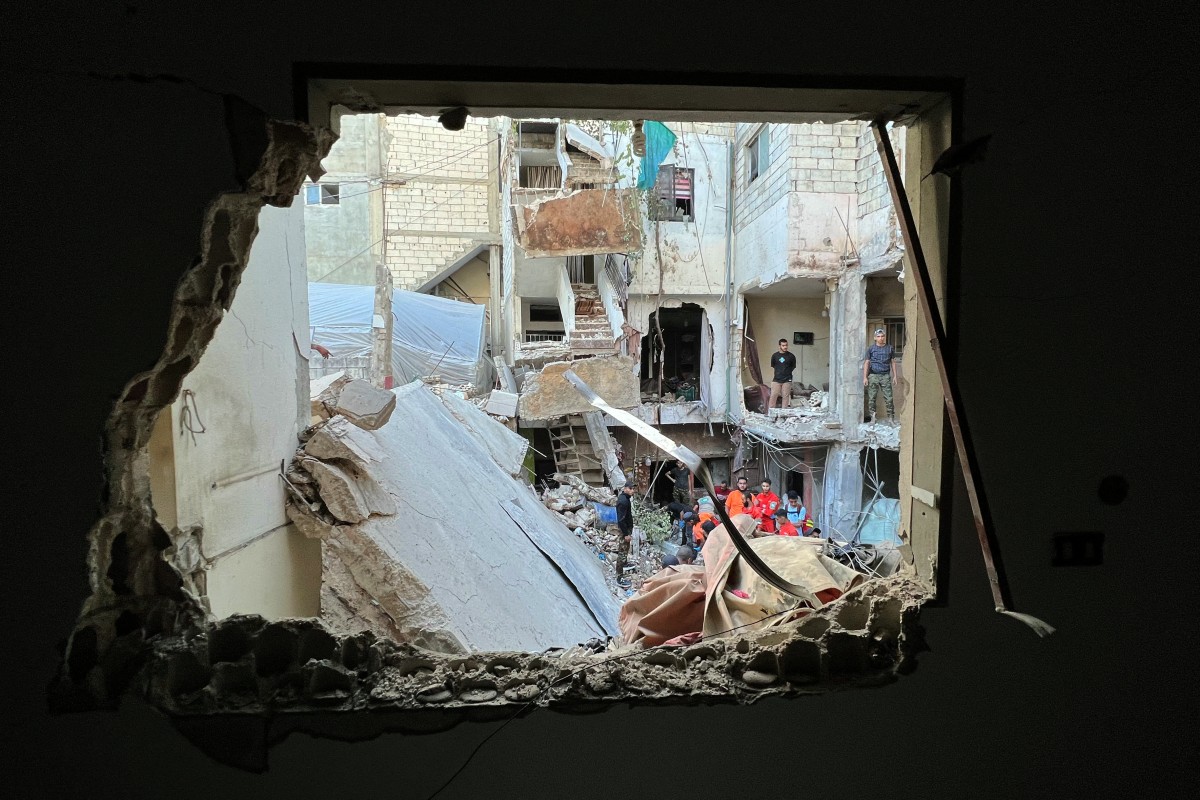 Photos: Aftermath of an Israeli strike in Ein al-Hilweh refugee camp
