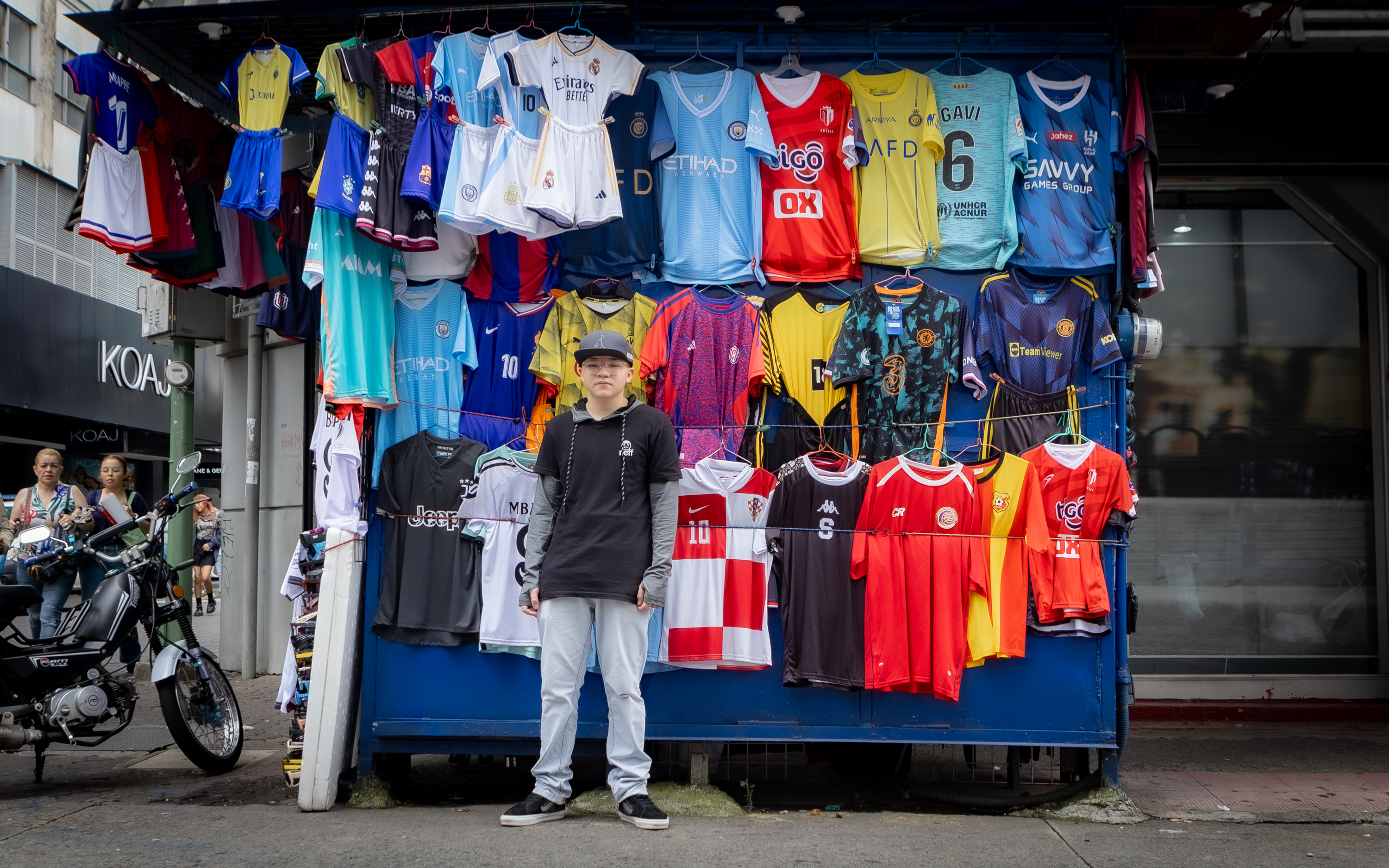 In secondary school, Luis Diego has found ways to “get things done” says his mother. For instance, he will ask classmates to help with notes from the board or take pictures of them and has tools to help him during the day [Diego Francisco Sánchez Lázaro/Al Jazeera]
