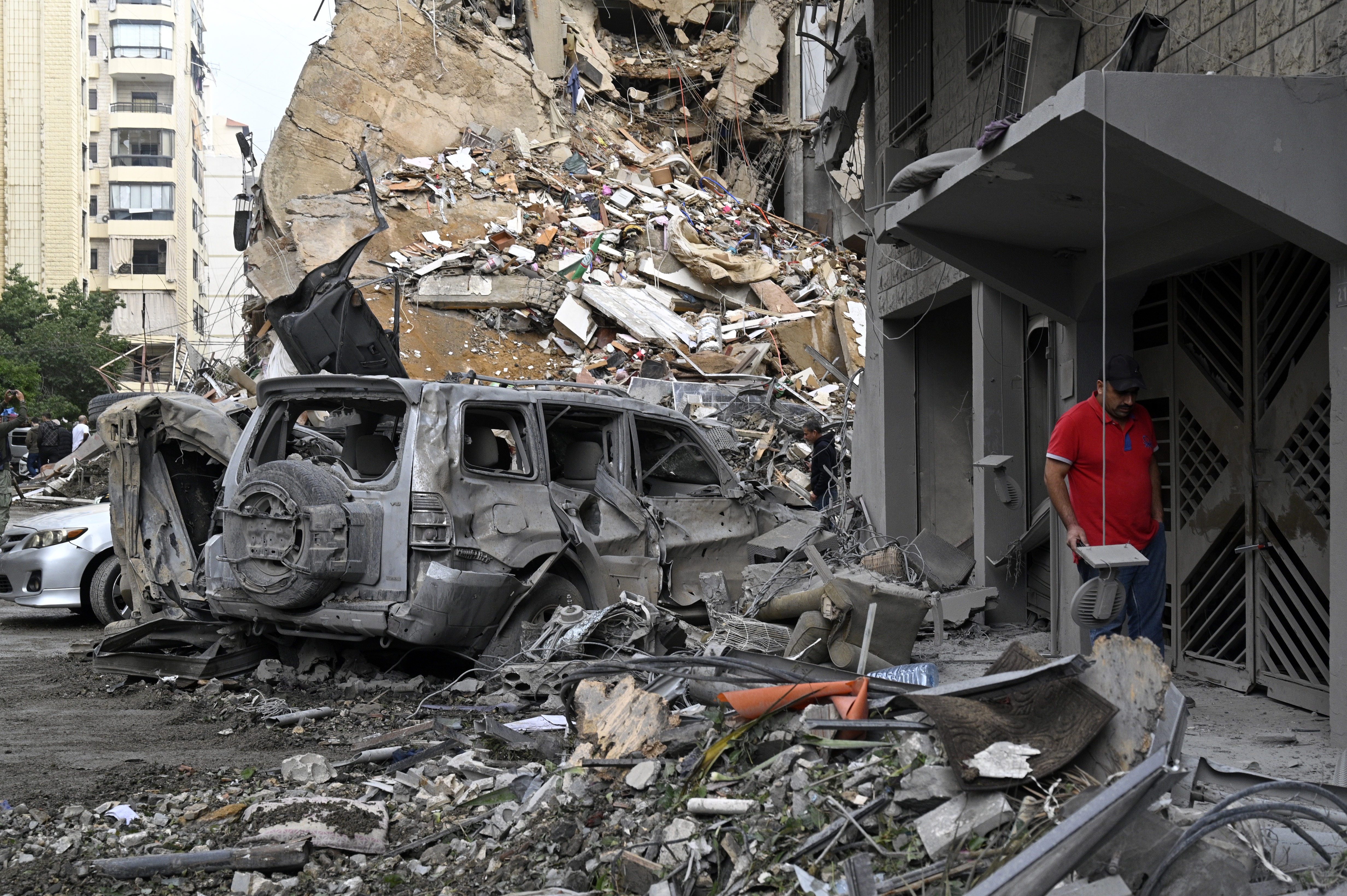 Several Israeli air strikes have hit the Lebanese capital’s southern suburbs.