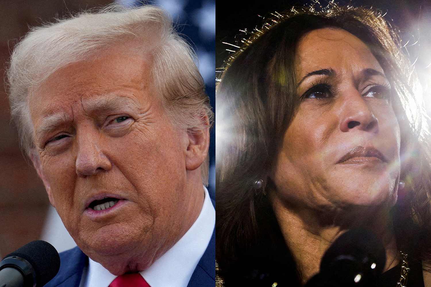 Kamala Harris, Donald Trump