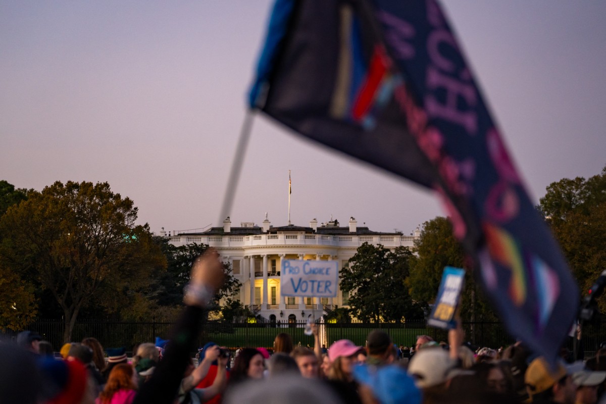 People participate in the National Women's March in Washington