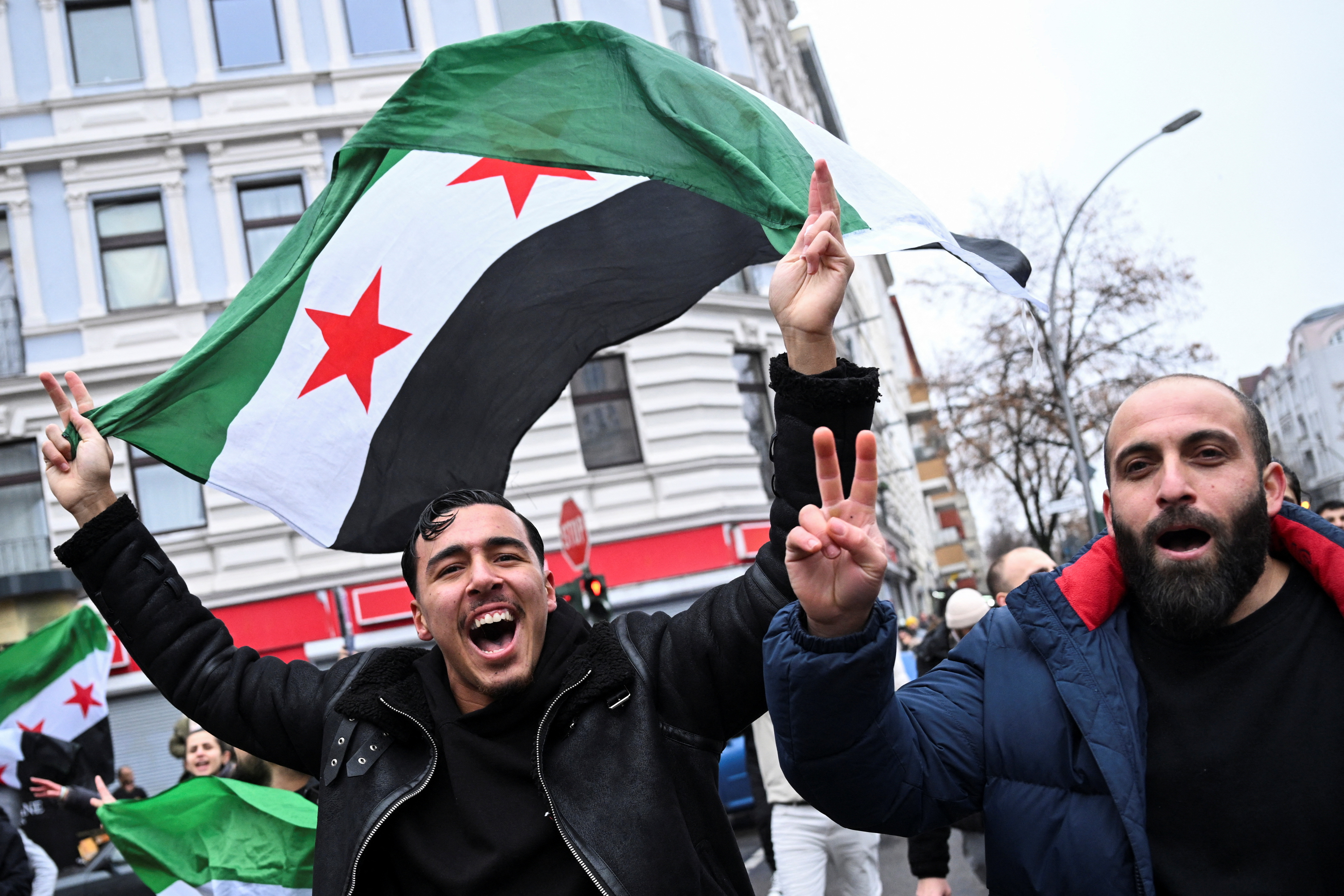 Syrian refugees around the world celebrate the fall of Bashar al-Assad