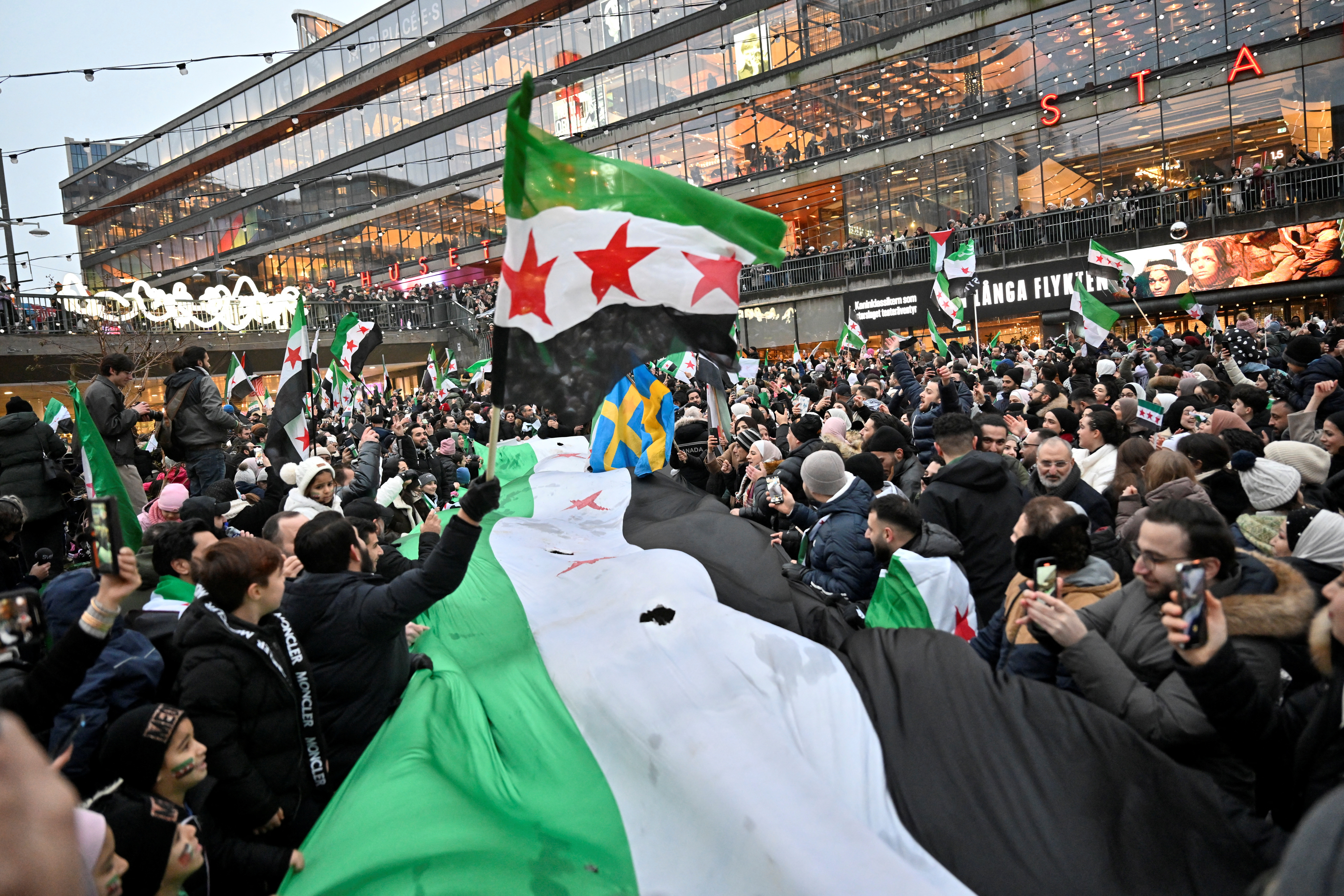 Syrians celebrate