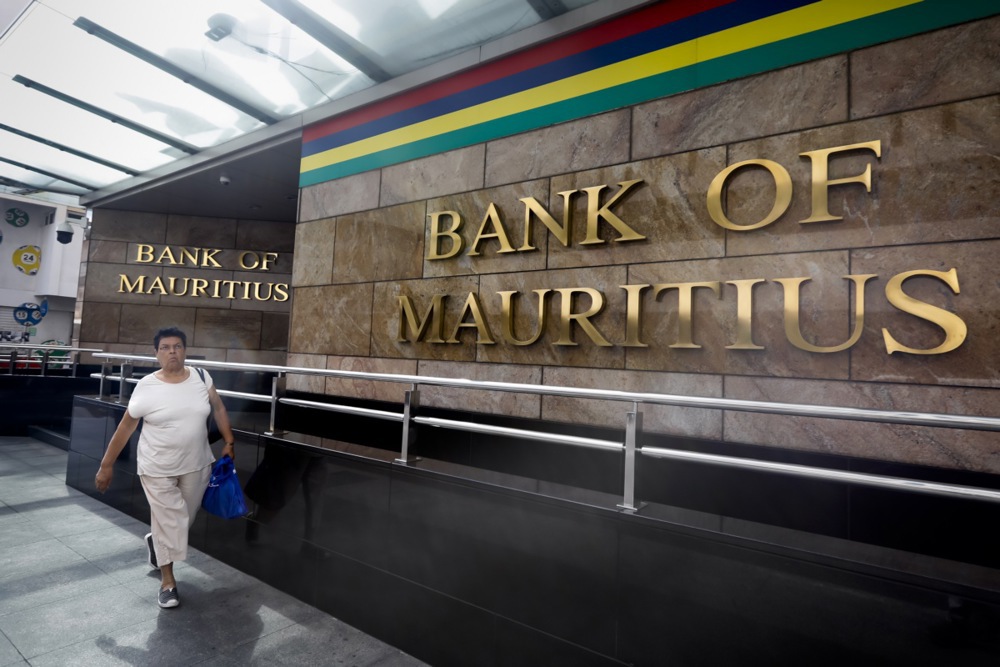 epa07847539 A woman walks in front of Bank of Mauritius, the central bank of the country, in the capital Port Louis, Mauritius, 11 September 2019. Mauritius, a small island nation in the Indian Ocean was named by Oxfam International as one of world’s worst tax havens. Mauritius is the center of so-called Maurius Leaks, a 2019 report of an investigation by the International Consortium of Investigative Journalists (ICIJ) that accuses Mauritius of helping multinational corporations avoid paying taxes in poor countries in Africa, Middle East and Asia through its tax treaties. EPA-EFE/DAI KUROKAWA