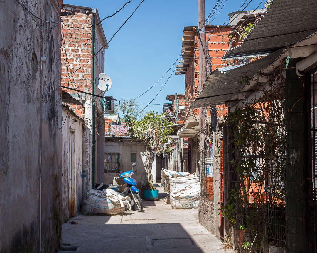 An alley in the La Cava neighbourhood of Buenos Aires
