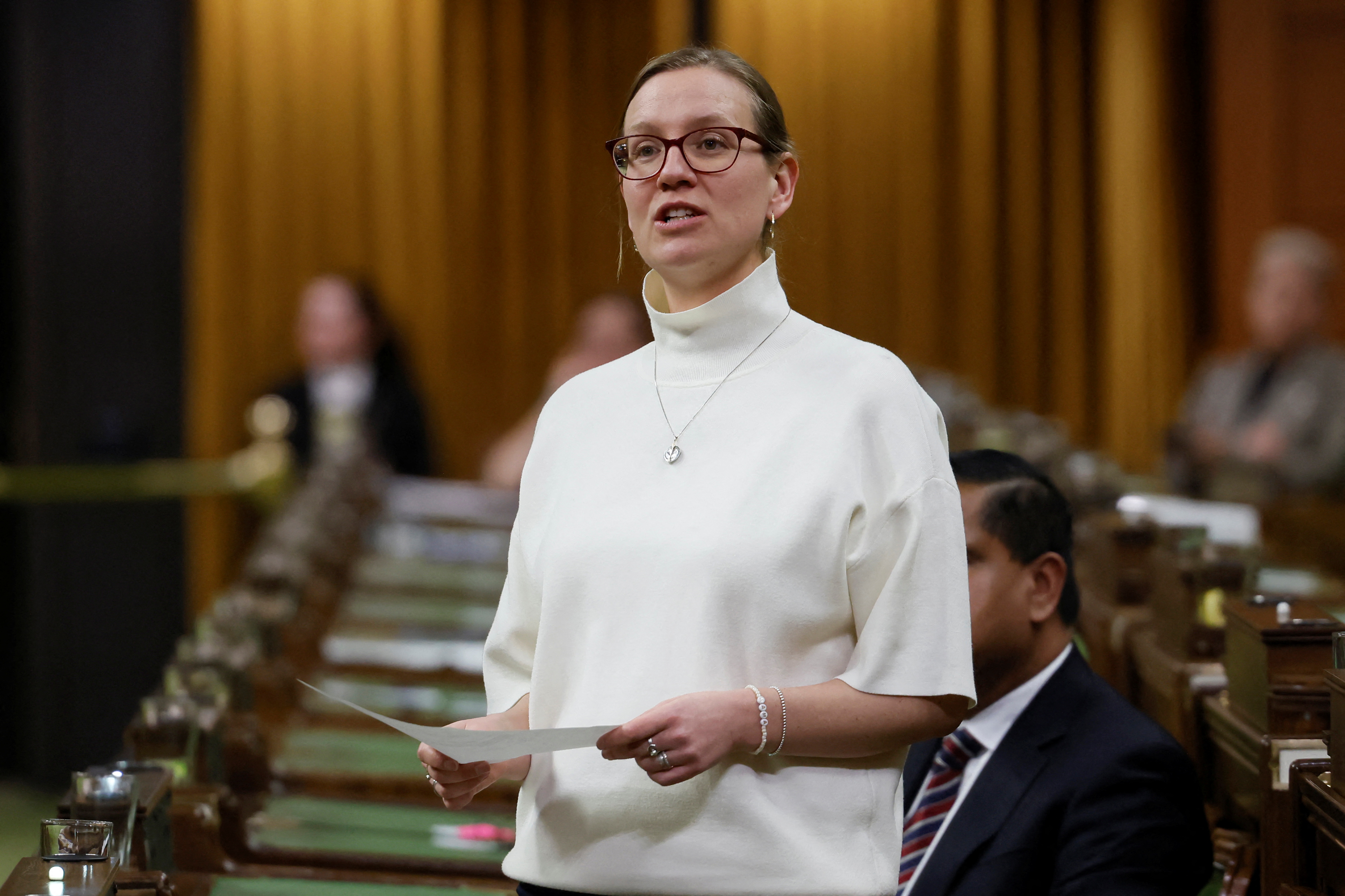 Canadian MP Karina Gould speaks in the House of Commons 