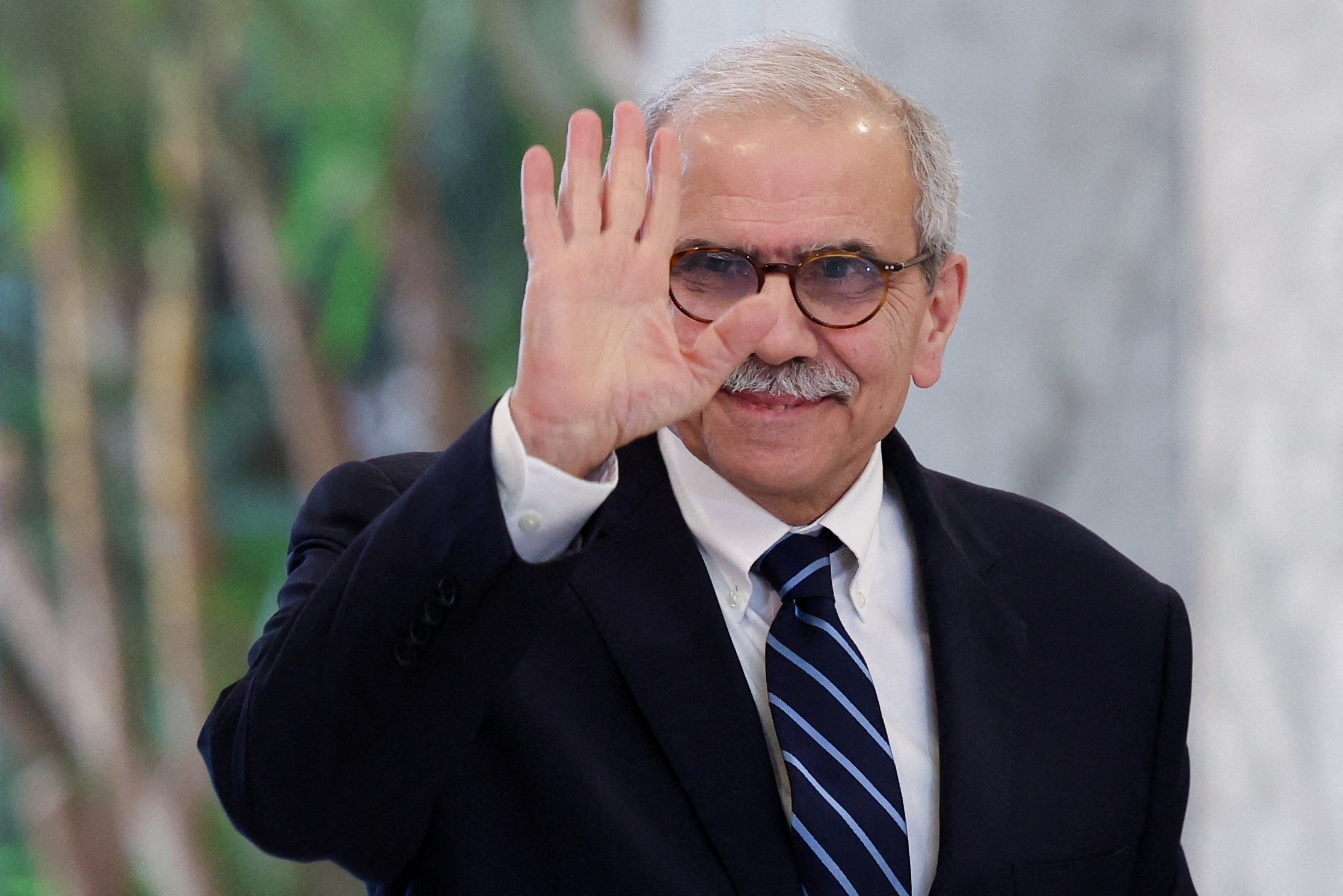 Nawaf Salam waves