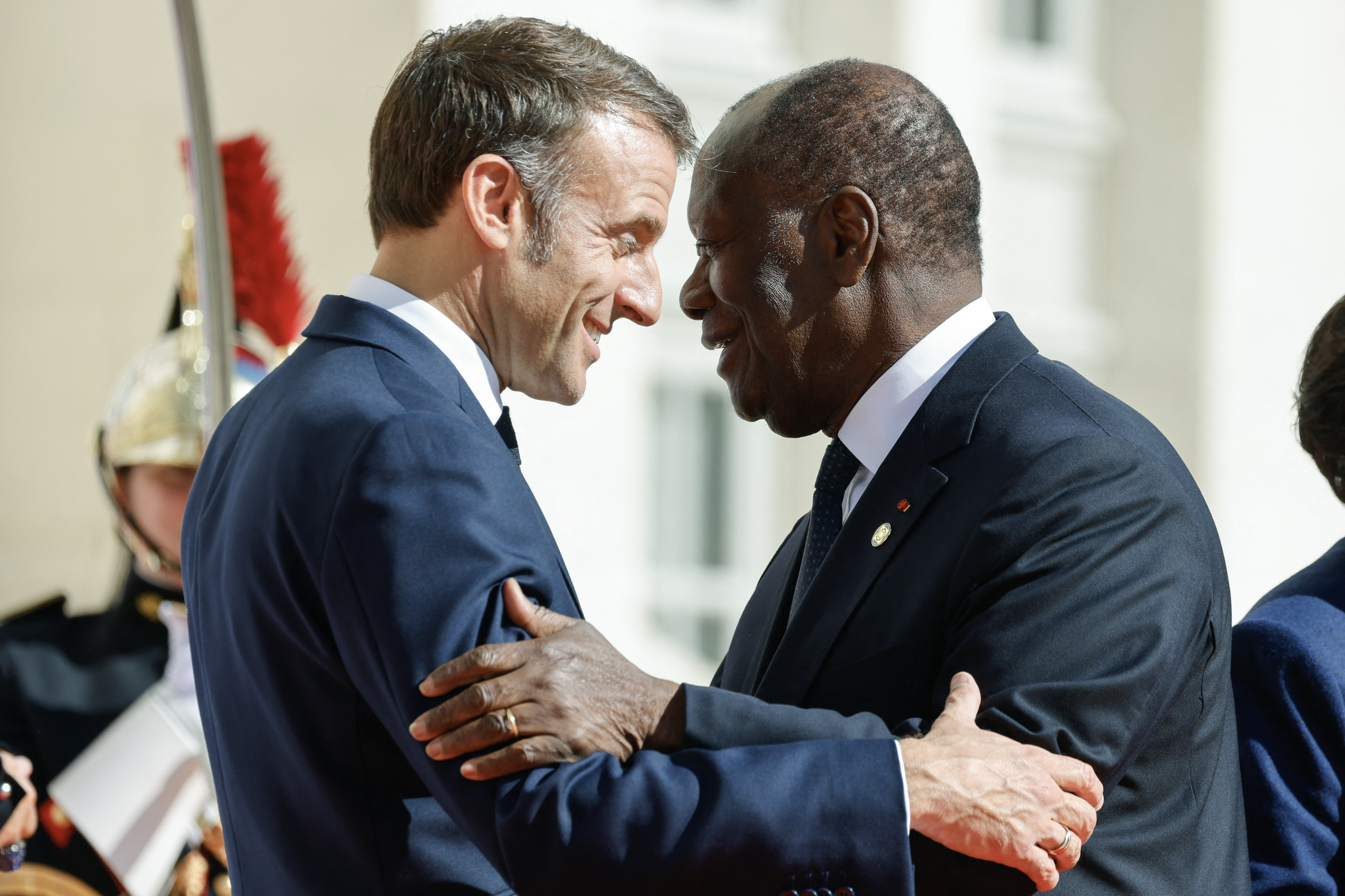 Macron and Ouattara