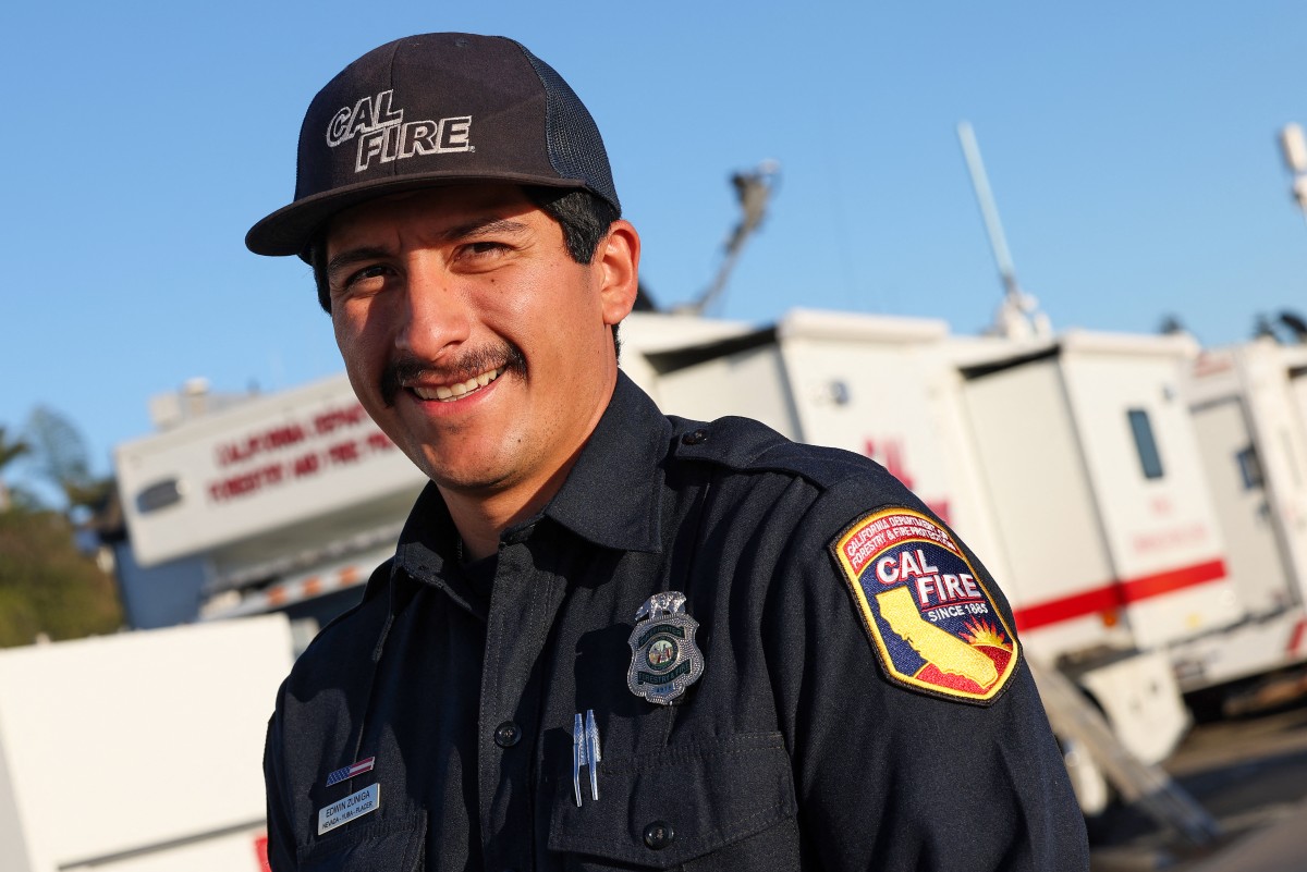 first responders base camp set up at Zuma Beach