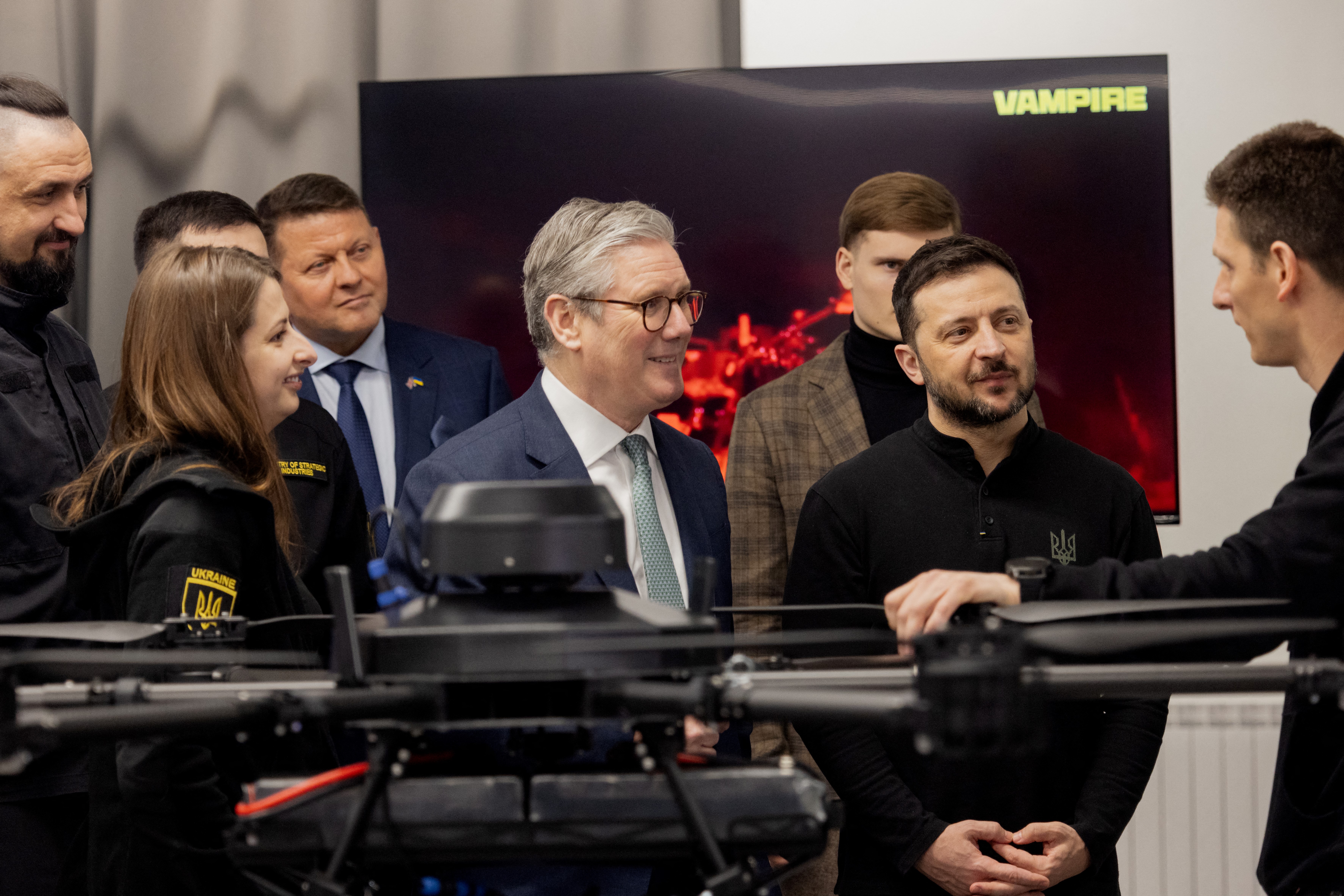 Britain's Prime Minister Keir Starmer and Ukraine's President Volodymyr Zelenskyy