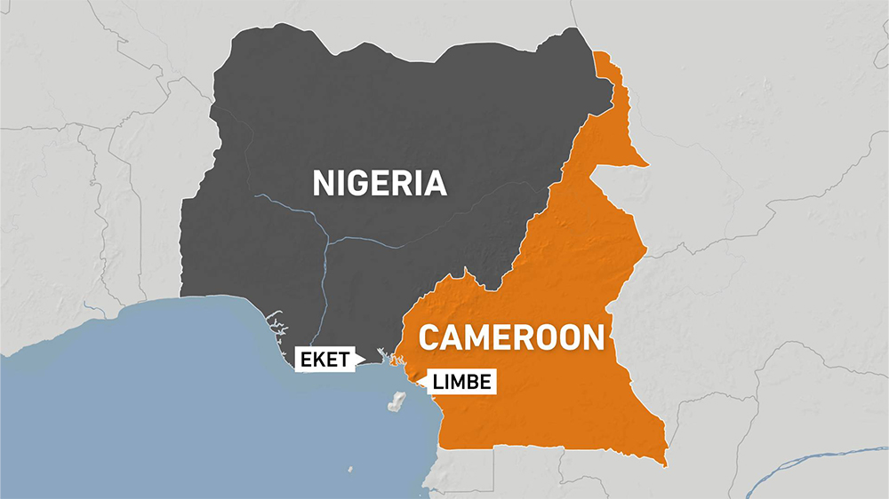 Cameroon Nigeria map