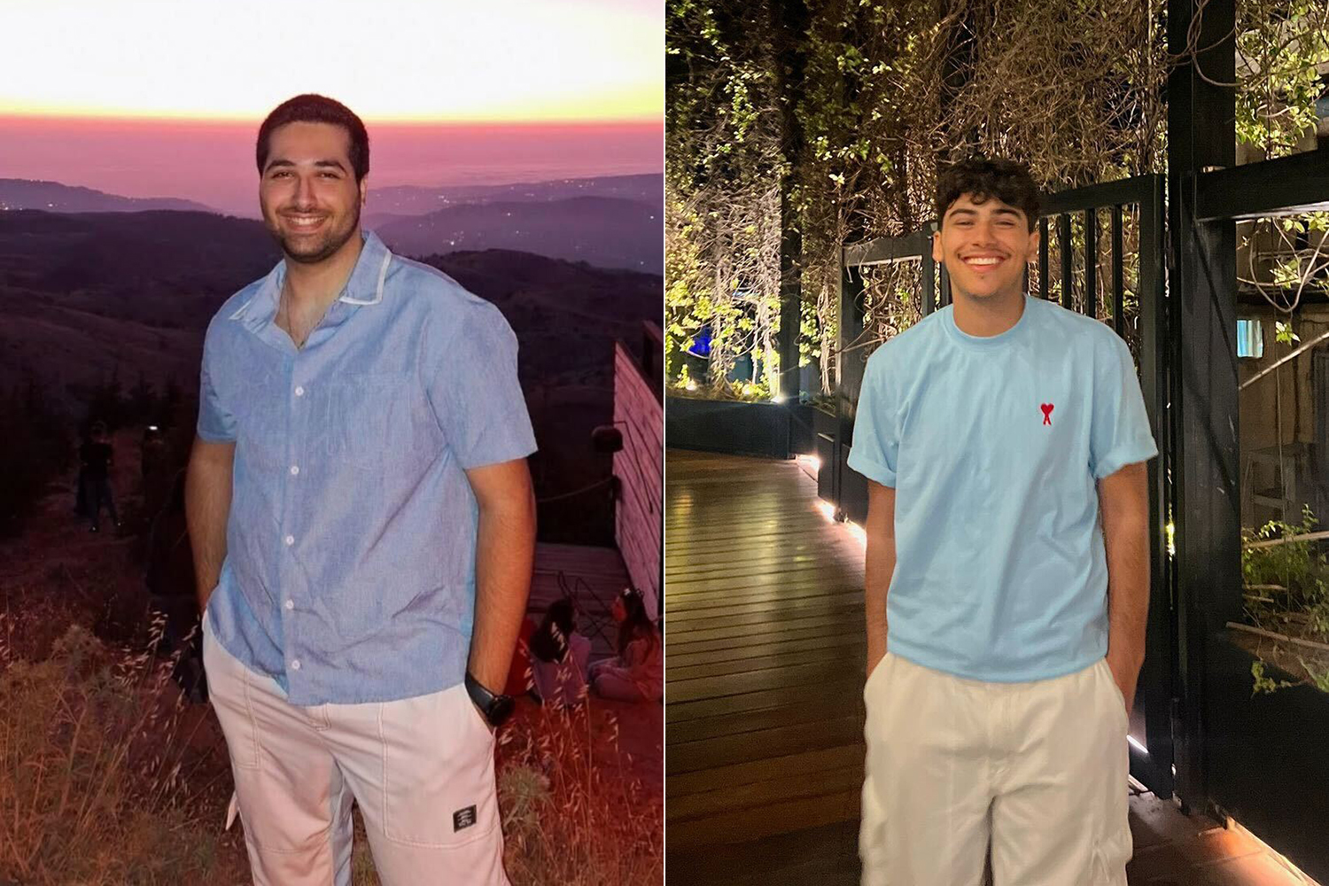 Salem (L) and Abou Mrad (R) both felt their studies - and lives - were upended by Israel's war