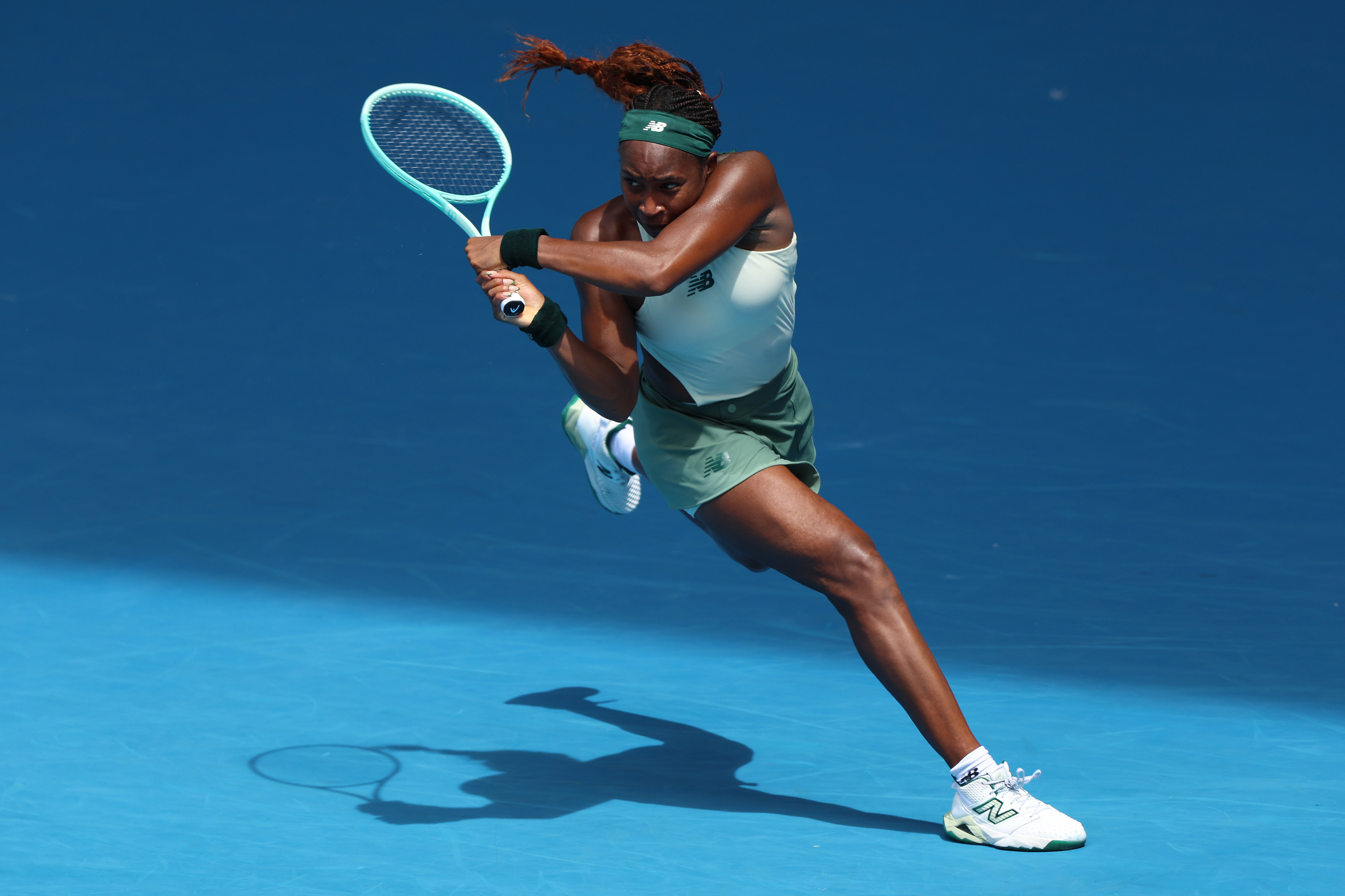  Coco Gauff in action.