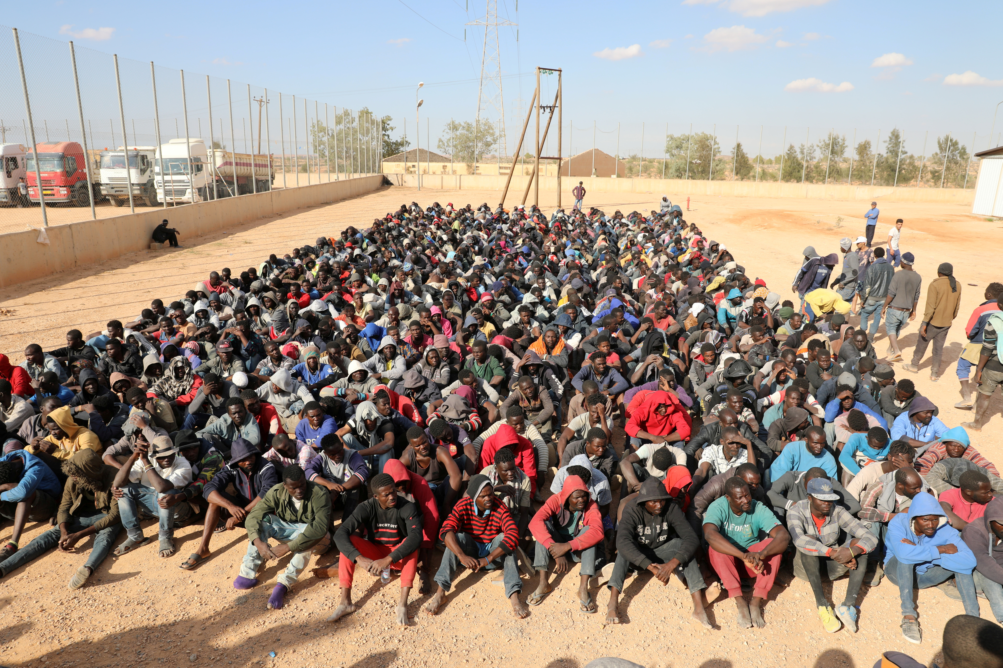 Migrant detention center Libya