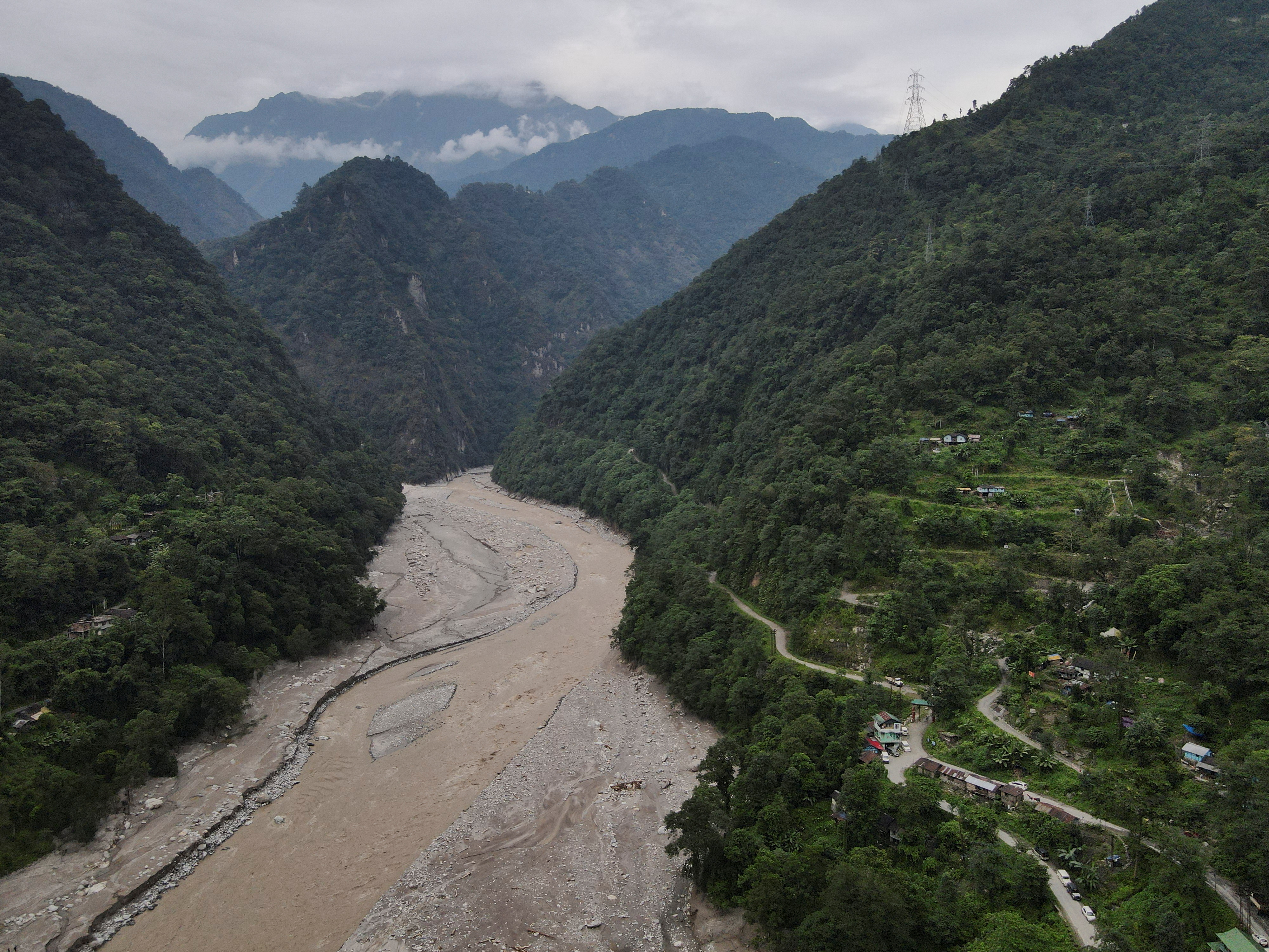 A view of the Teesta River