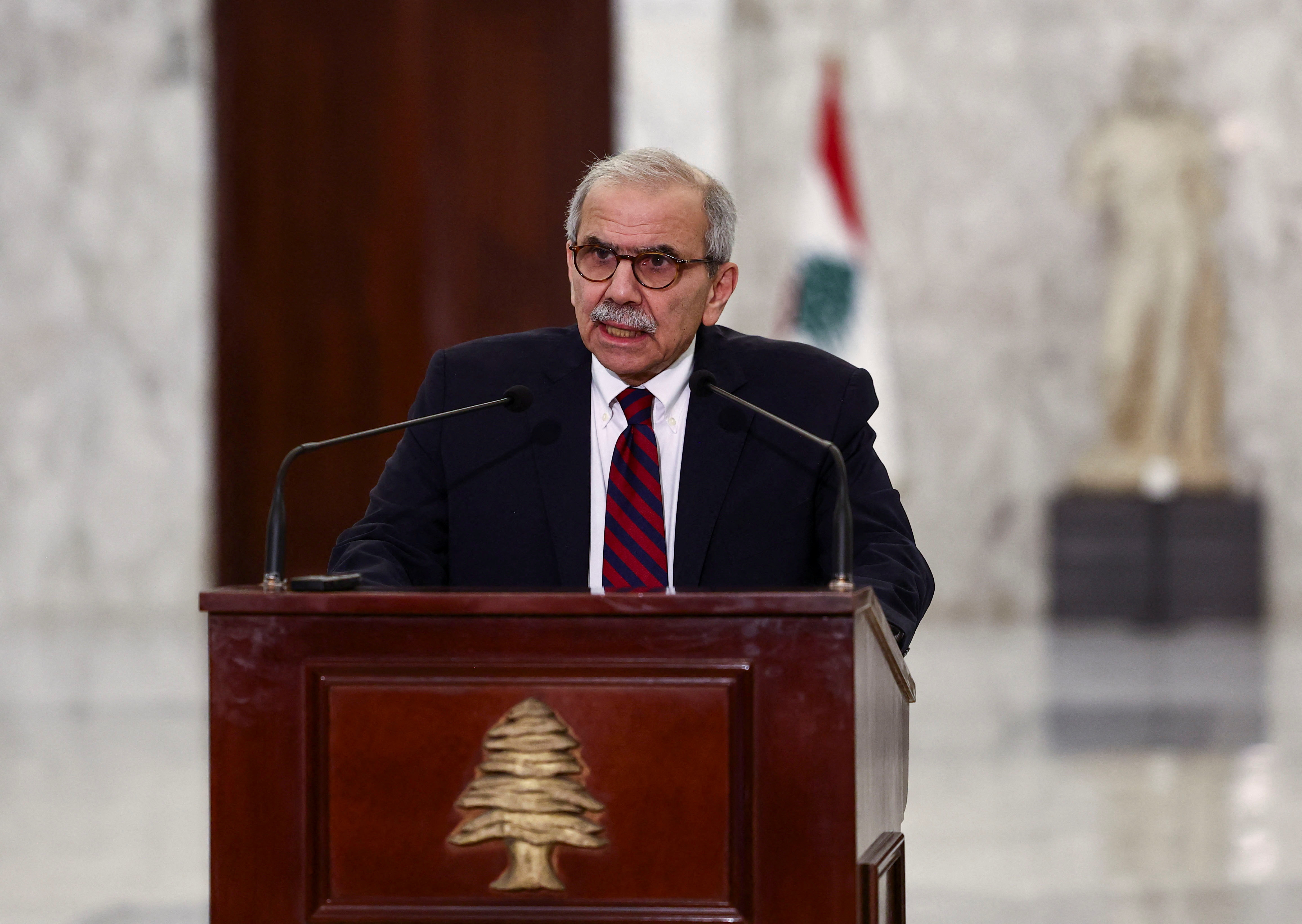Lebanese Prime Minister Nawaf Salam