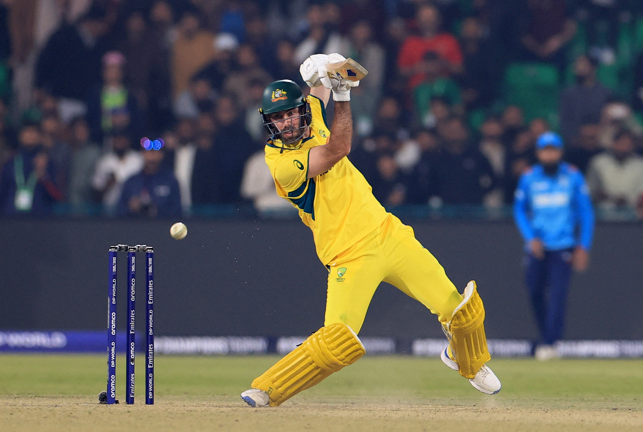 Cricket - ICC Men's Champions Trophy - Group B - Australia v England - Gaddafi Stadium, Lahore, Pakistan - February 22, 2025 Australia's Glenn Maxwell in action REUTERS/Akhtar Soomro