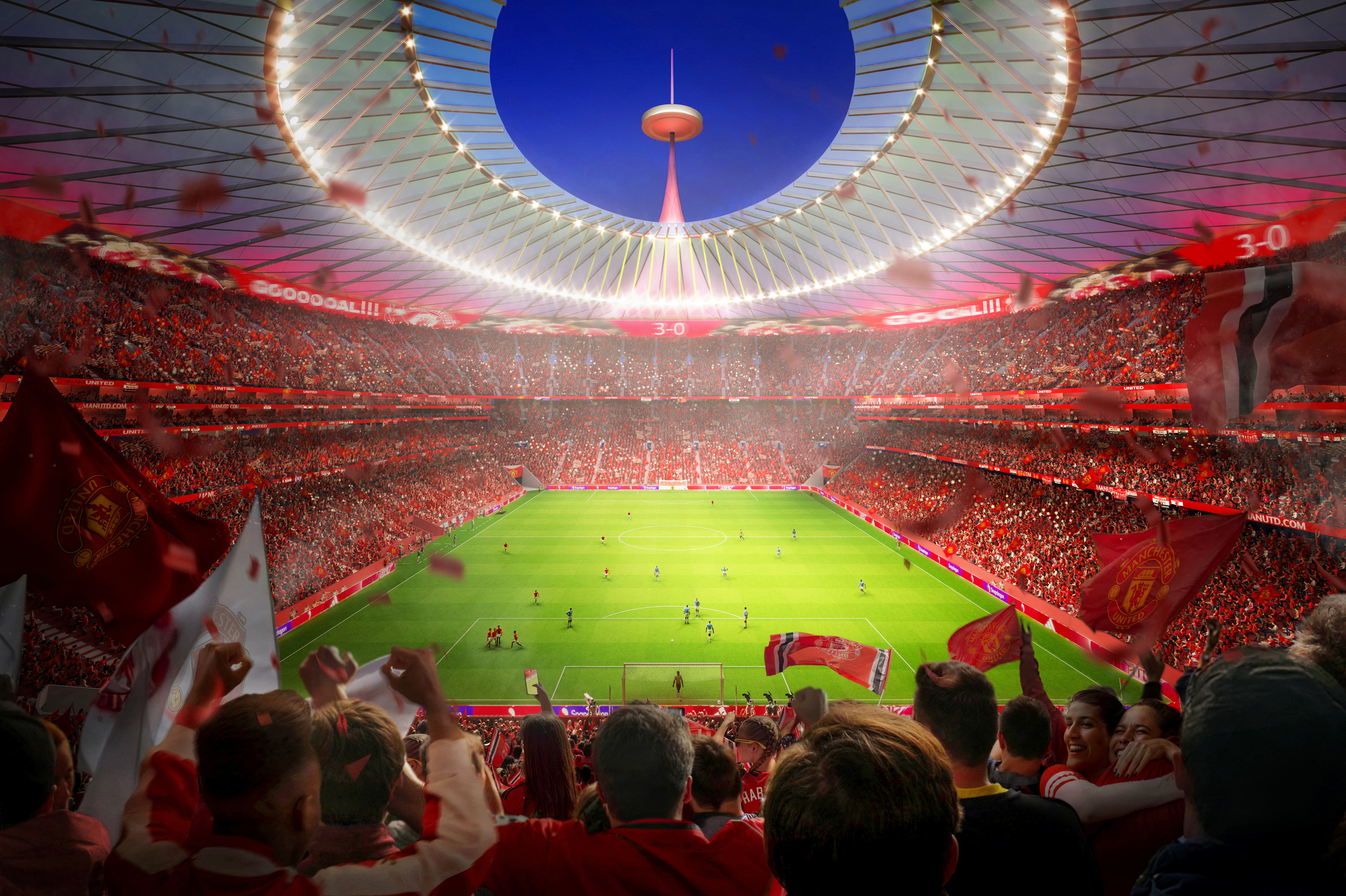 Artist's impression of new stadium.