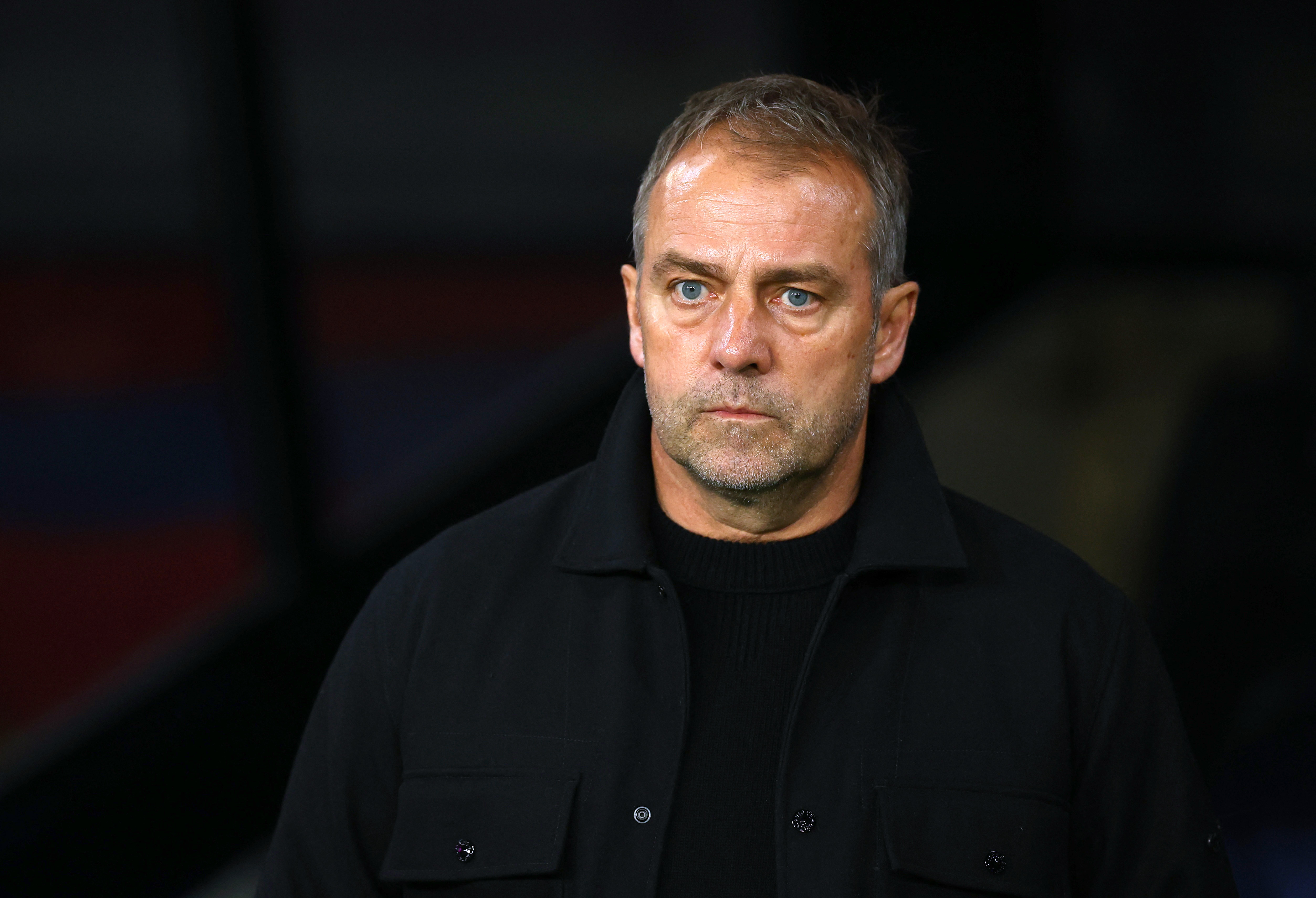 Soccer Football - LaLiga - FC Barcelona v Osasuna - Estadi Olimpic Lluis Companys, Barcelona, Spain - March 27, 2025 FC Barcelona coach Hansi Flick before the match REUTERS/Albert Gea
