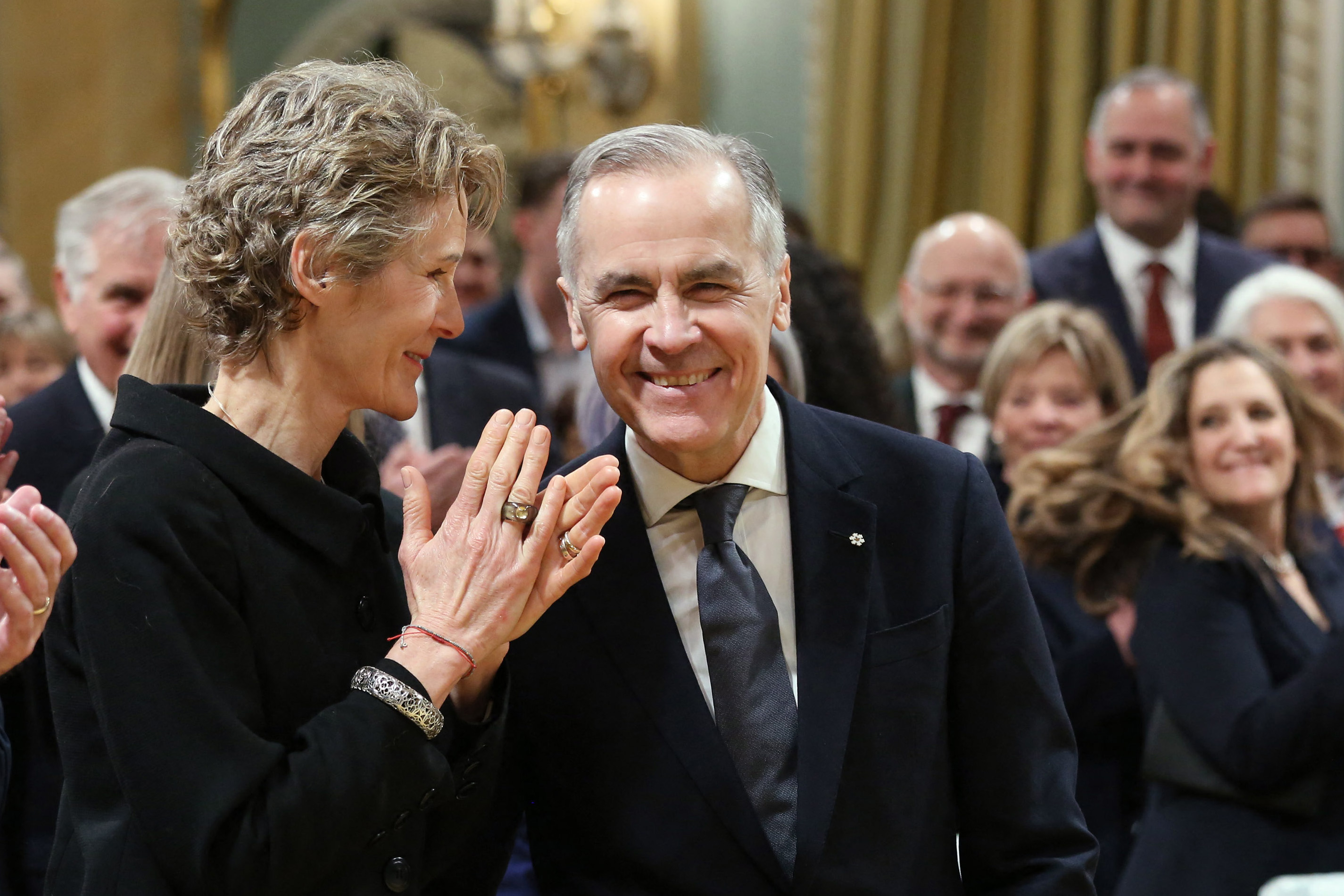 Prime Minister Mark Carney at his swearing-in ceremony.
