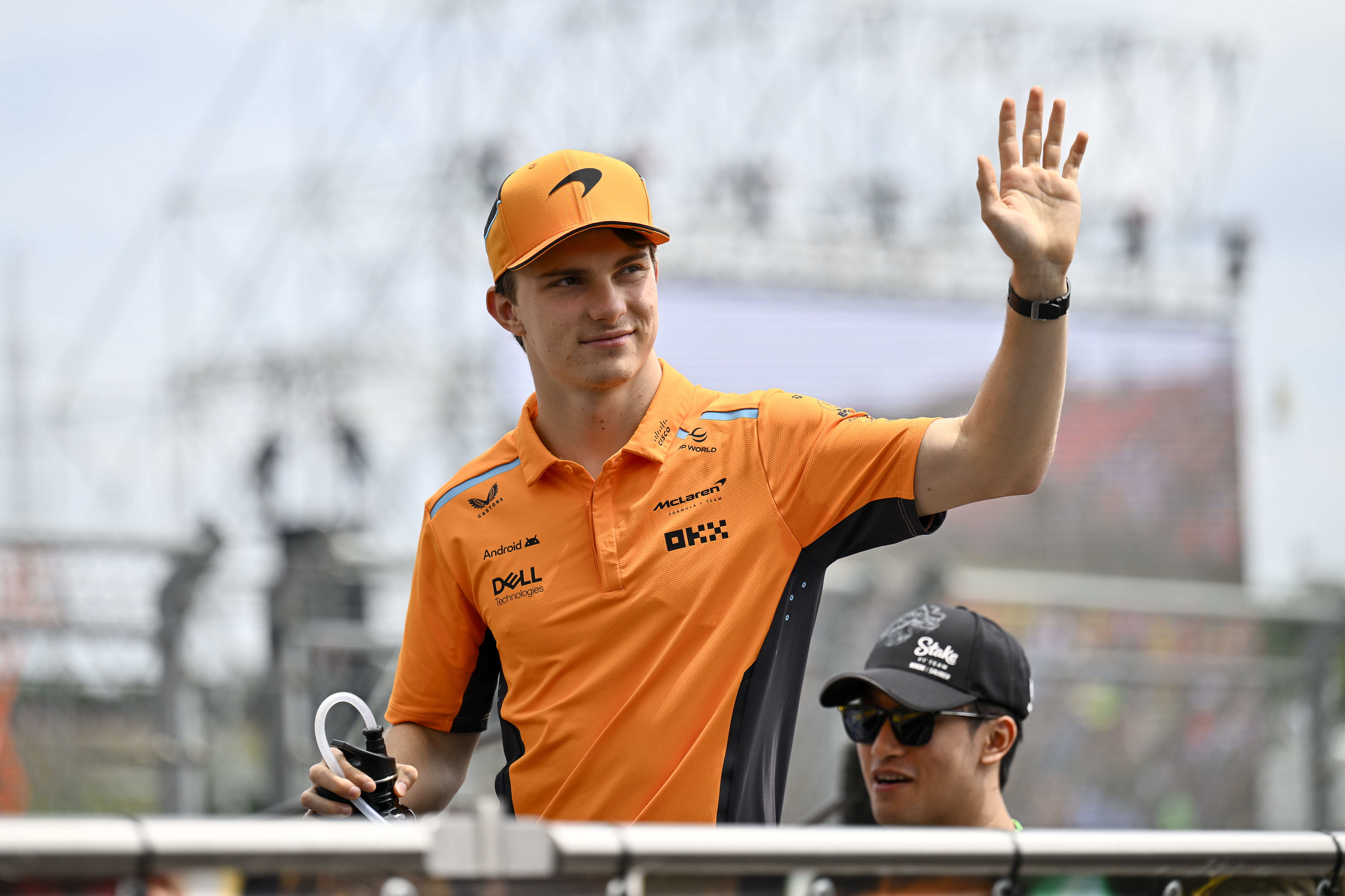 Oscar Piastri reacts.