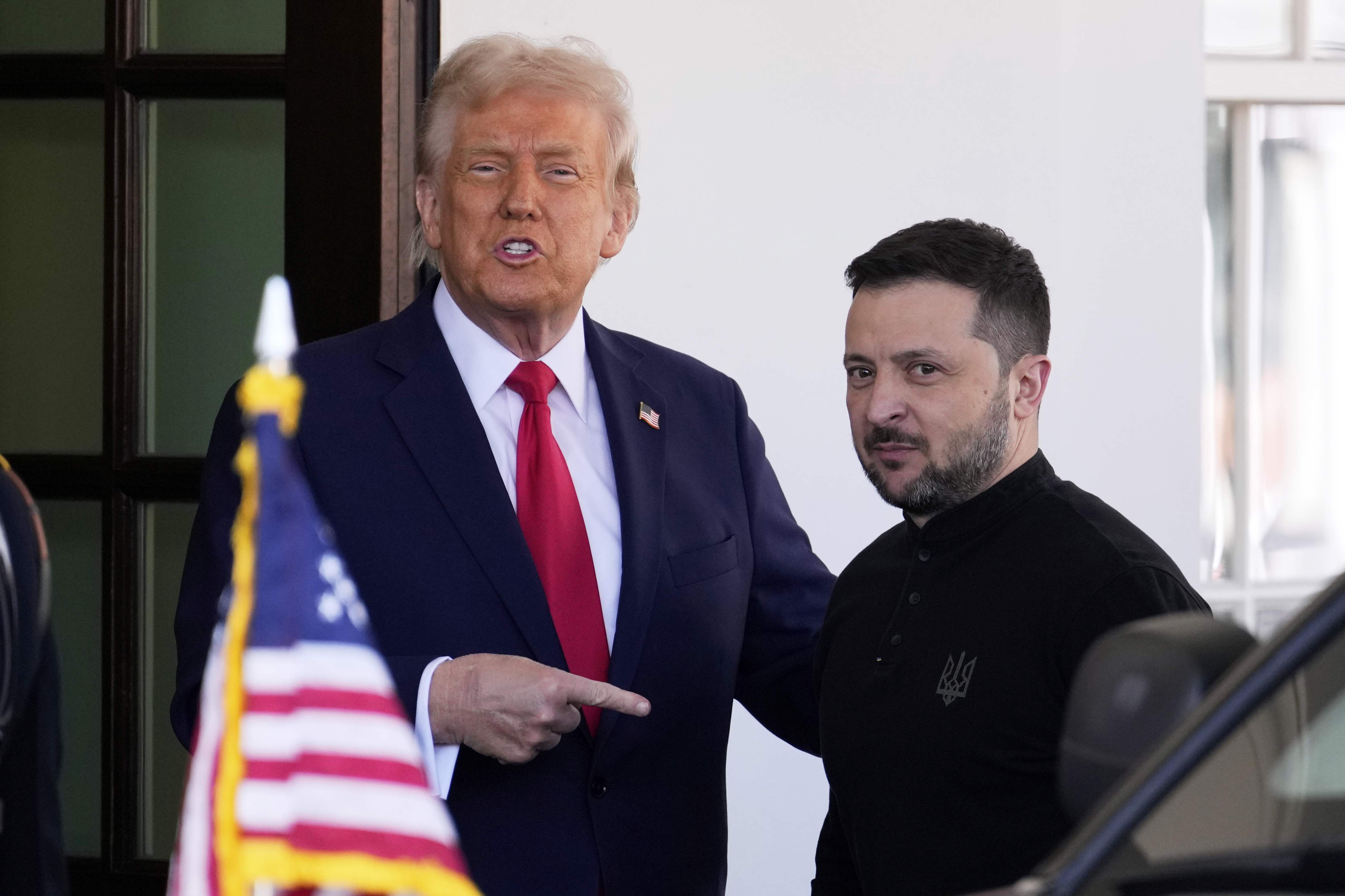 President Donald Trump welcomes Ukraine President Volodymyr Zelenskyy at the White House