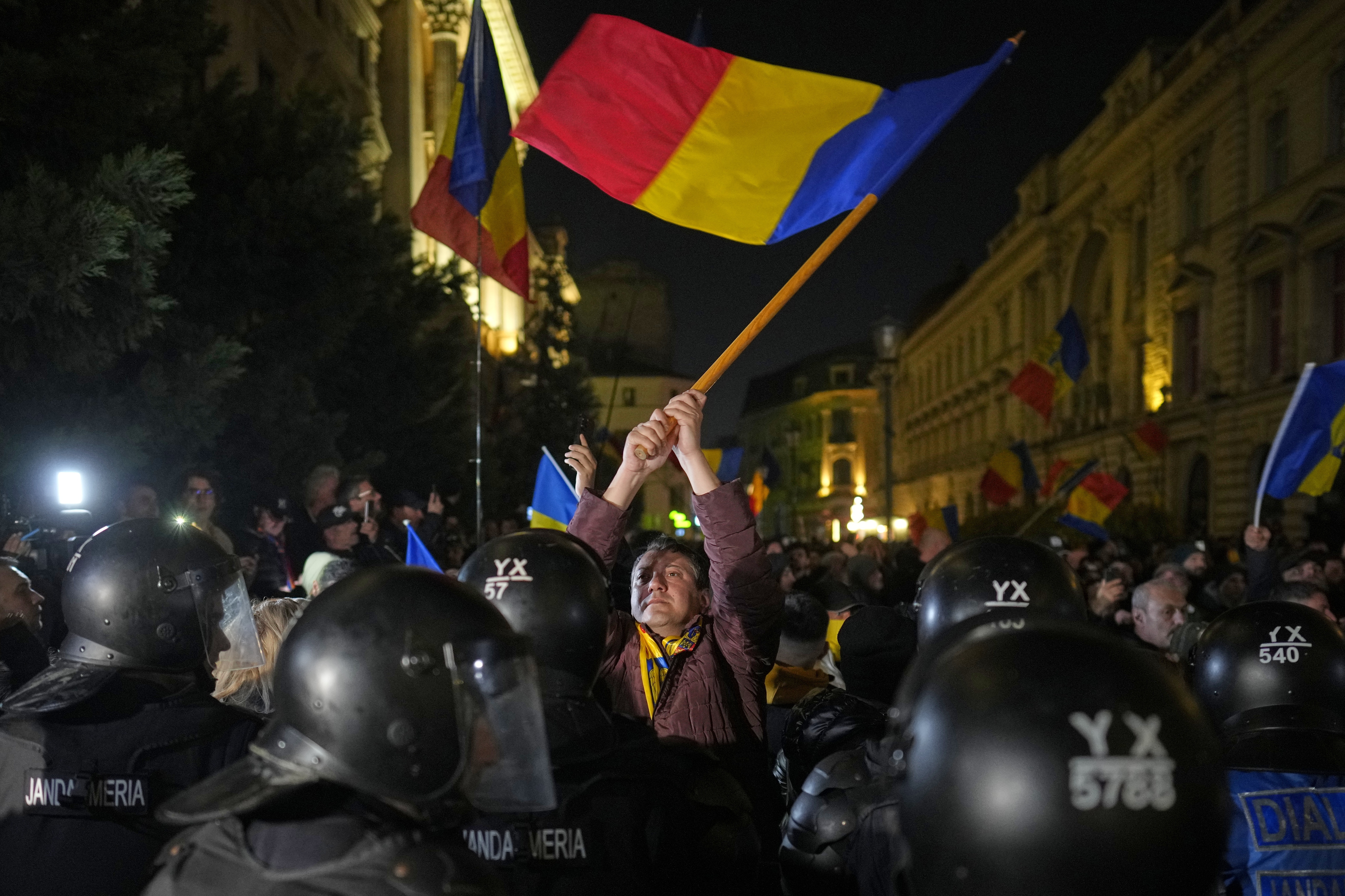 Romania Election Protest